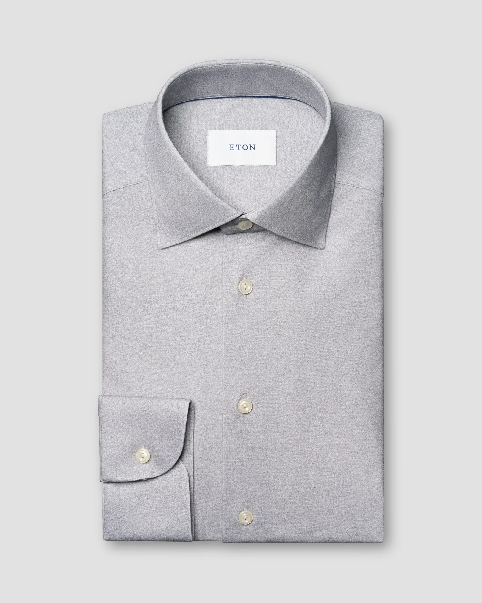 Eton - Solid Cotton Four-Way Stretch Shirt