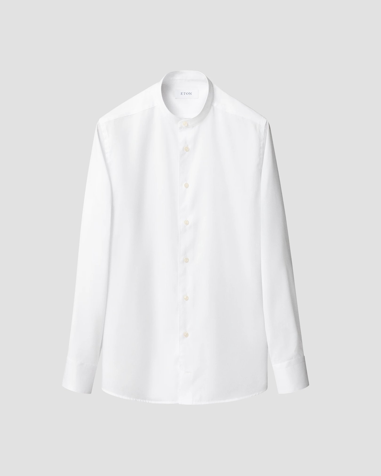 Eton - white signature twill band collar contemporary