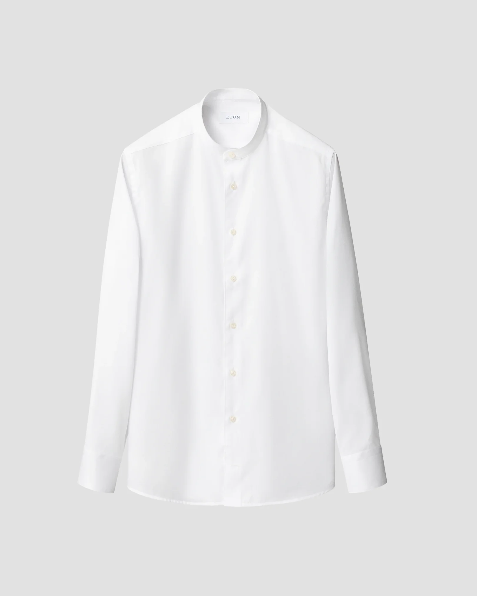 Eton - white signature twill band collar contemporary