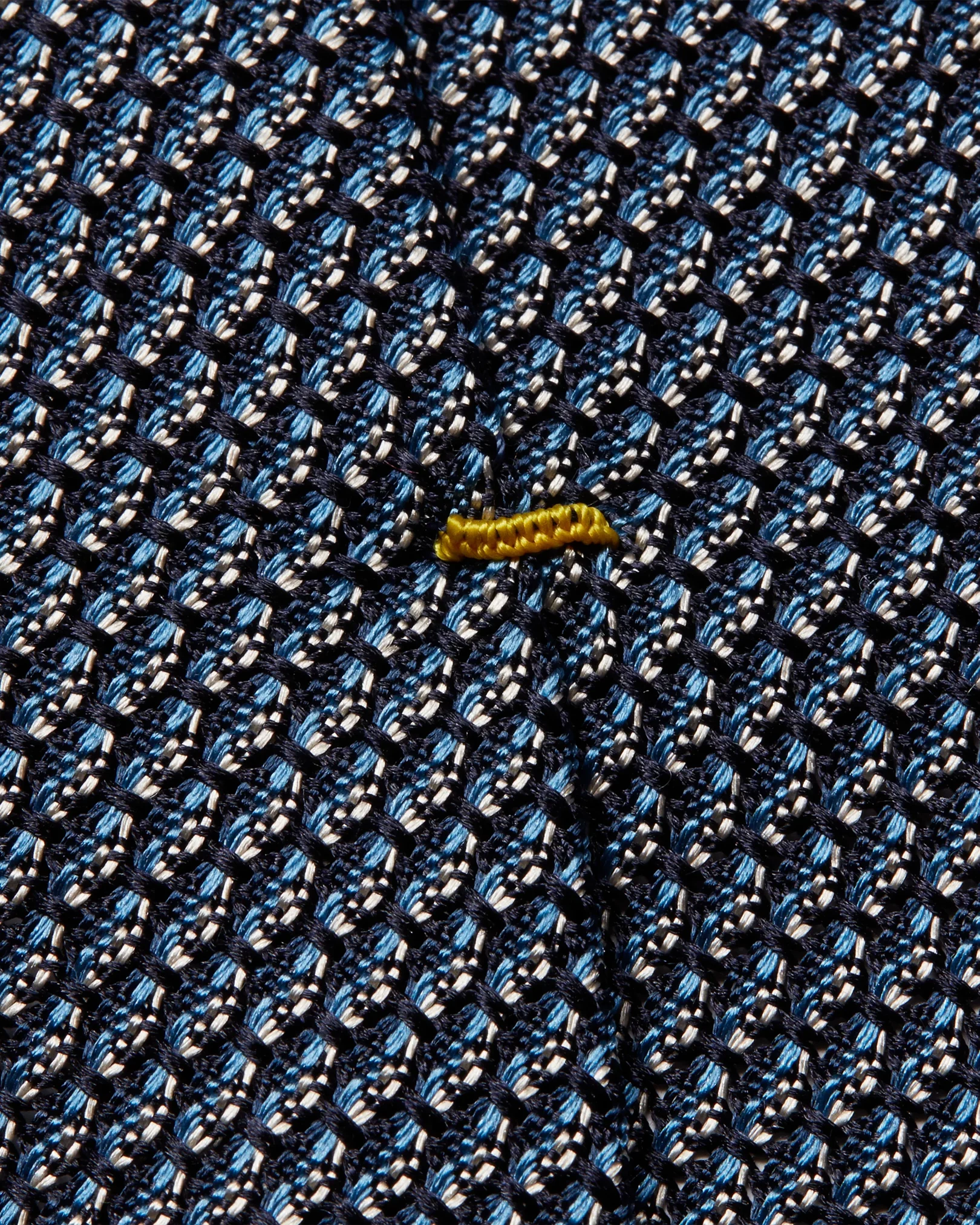 Eton - light blue navy melange silk tie