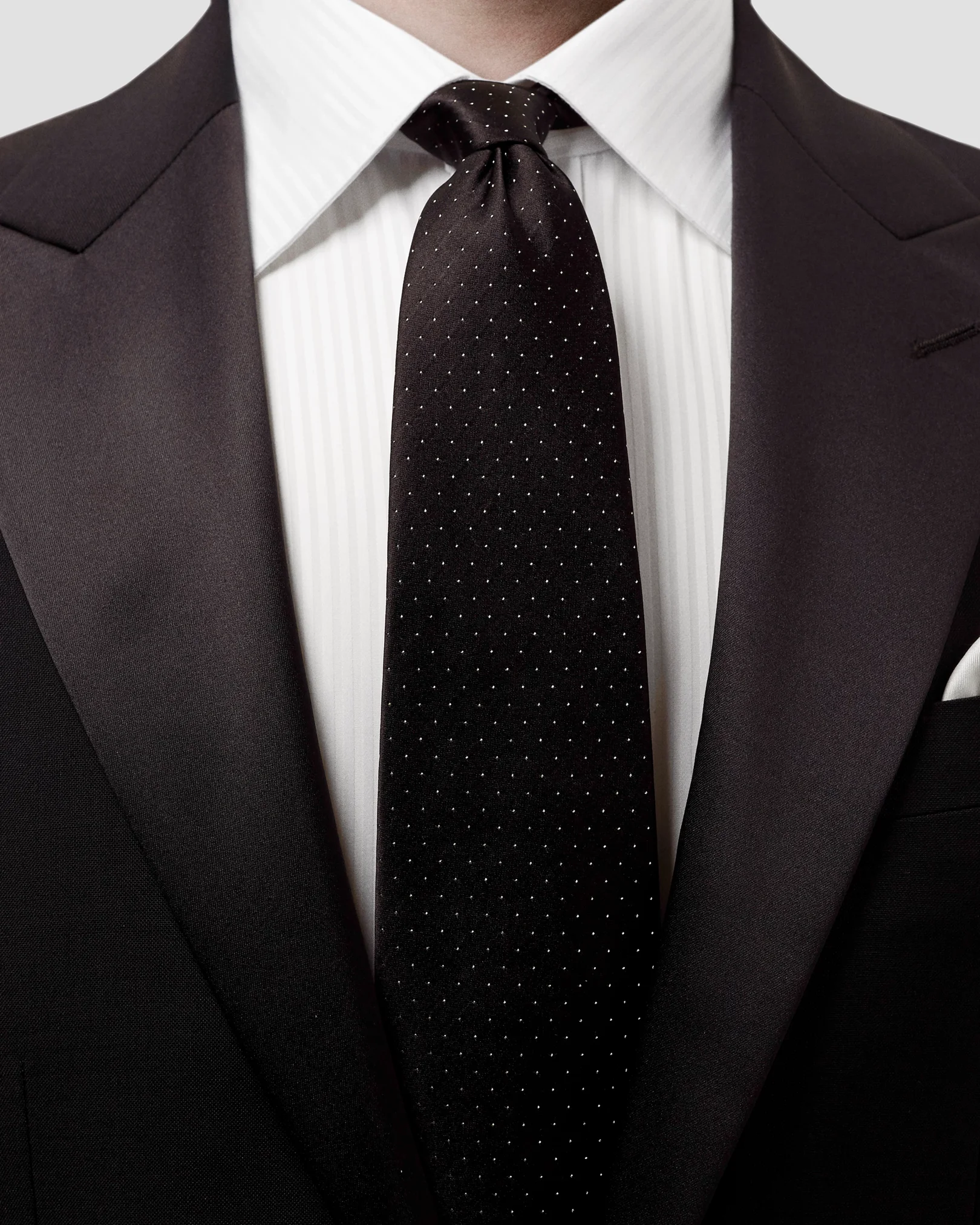 Eton - black dotted tie