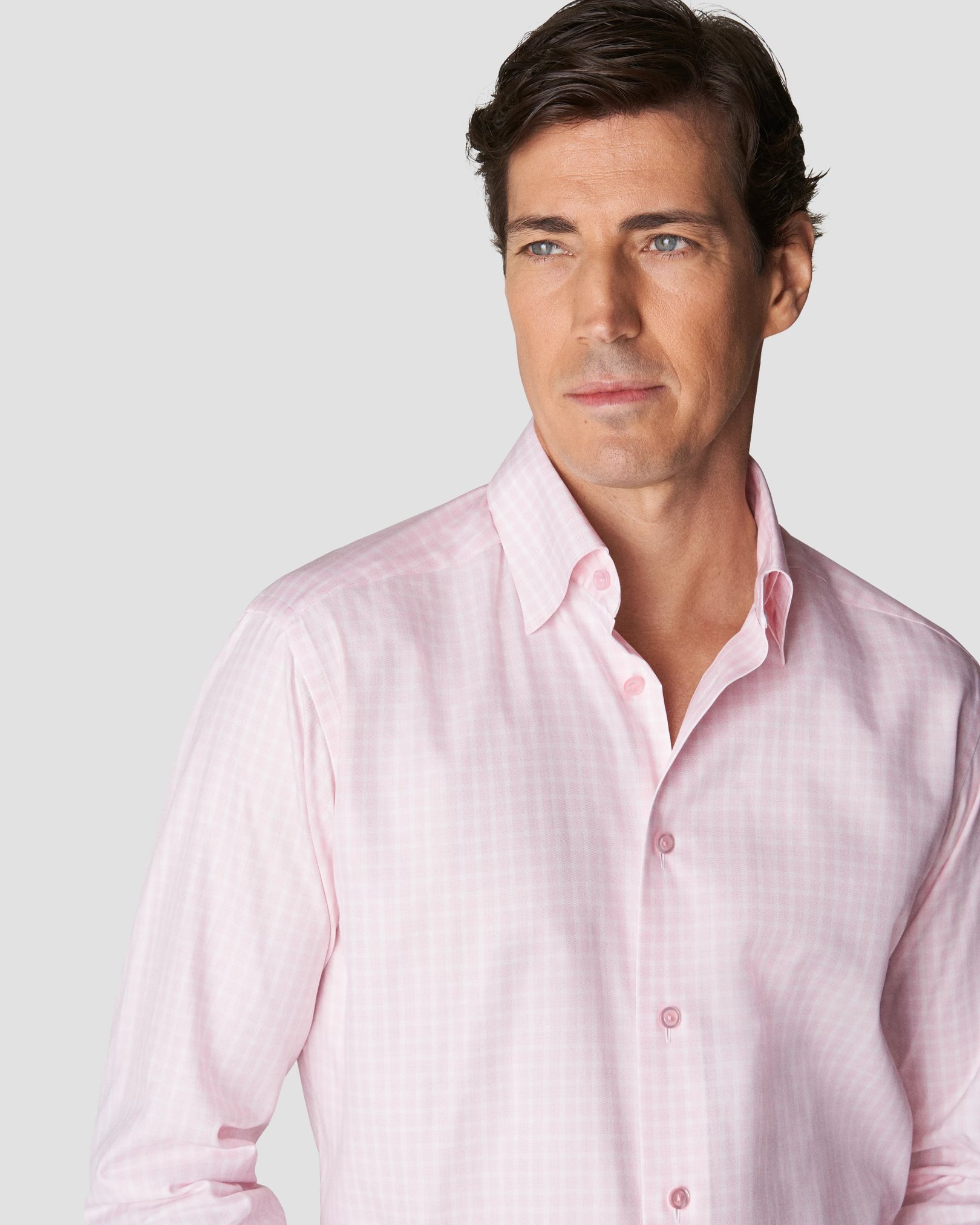 Eton - pink cottontencel stretch