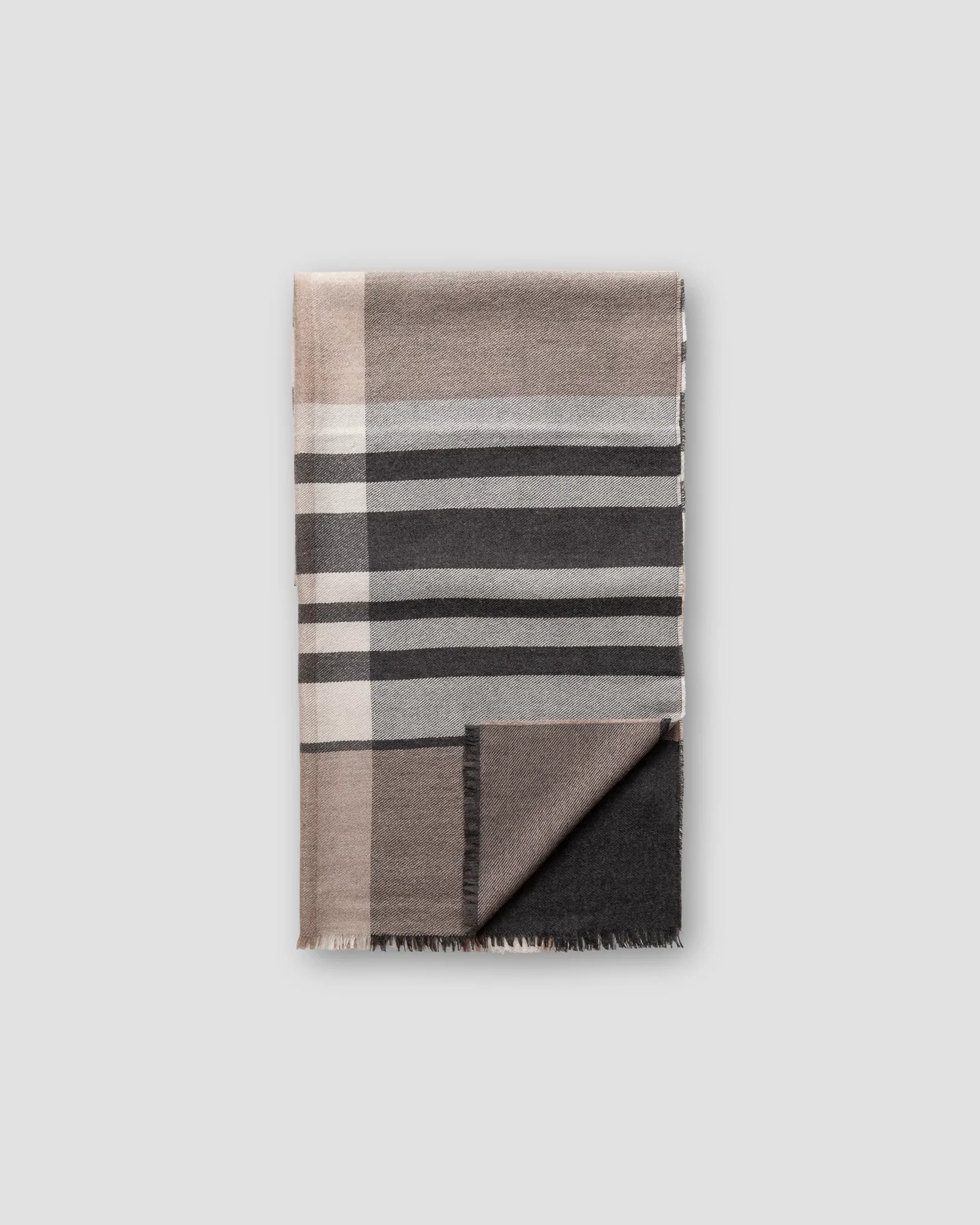 Eton - oatmeal beige cashmere silk scarf