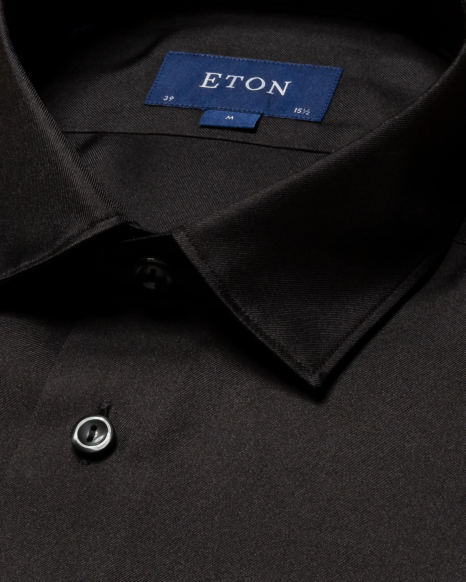 Eton - black silk shirt