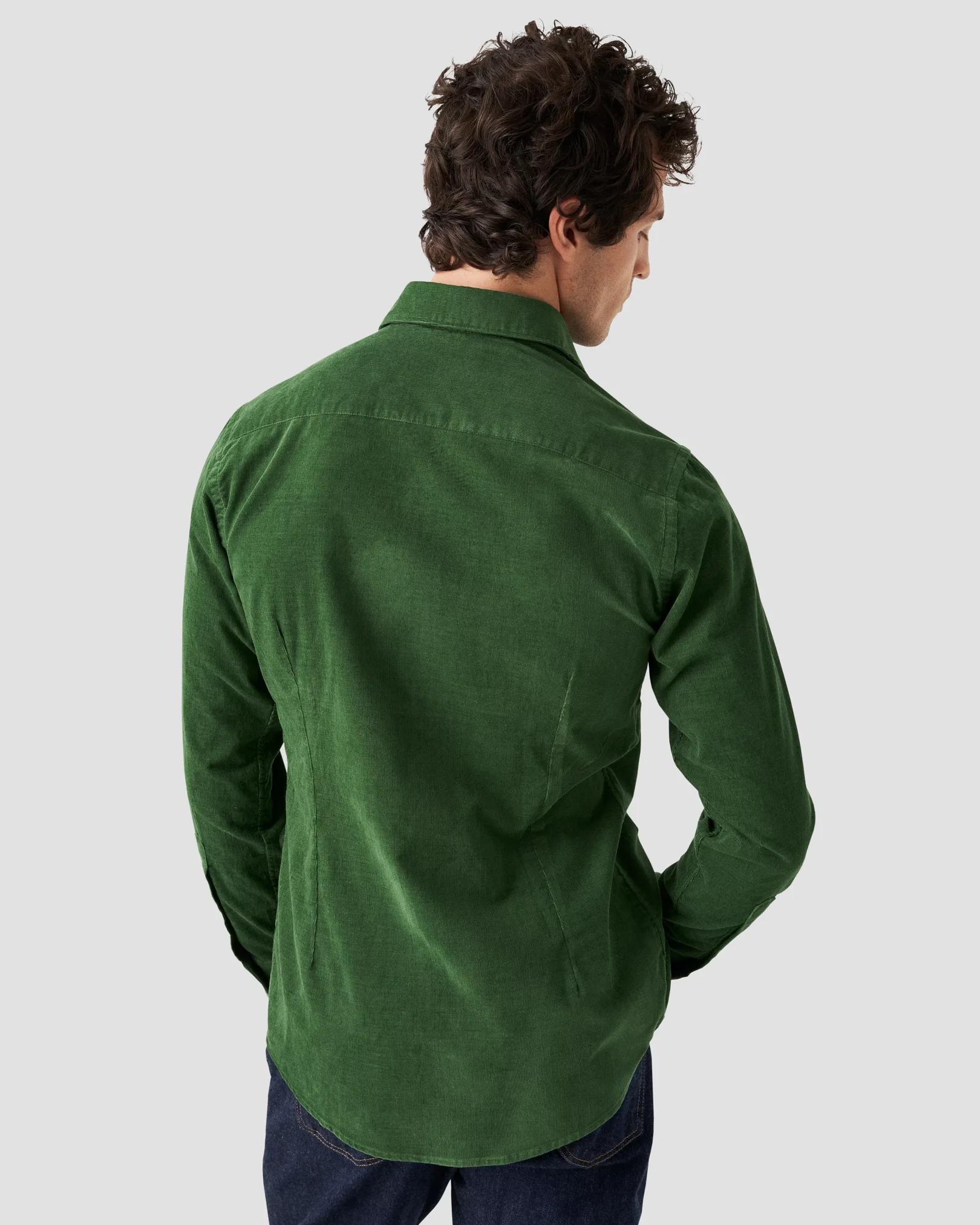 Eton - mid green corduroy