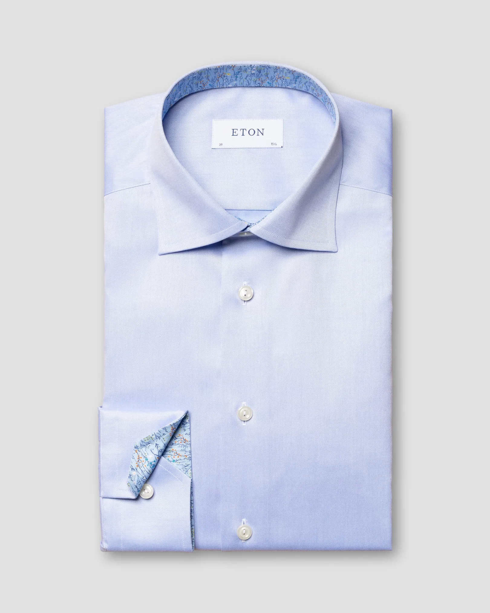 Eton - light blue signature twill