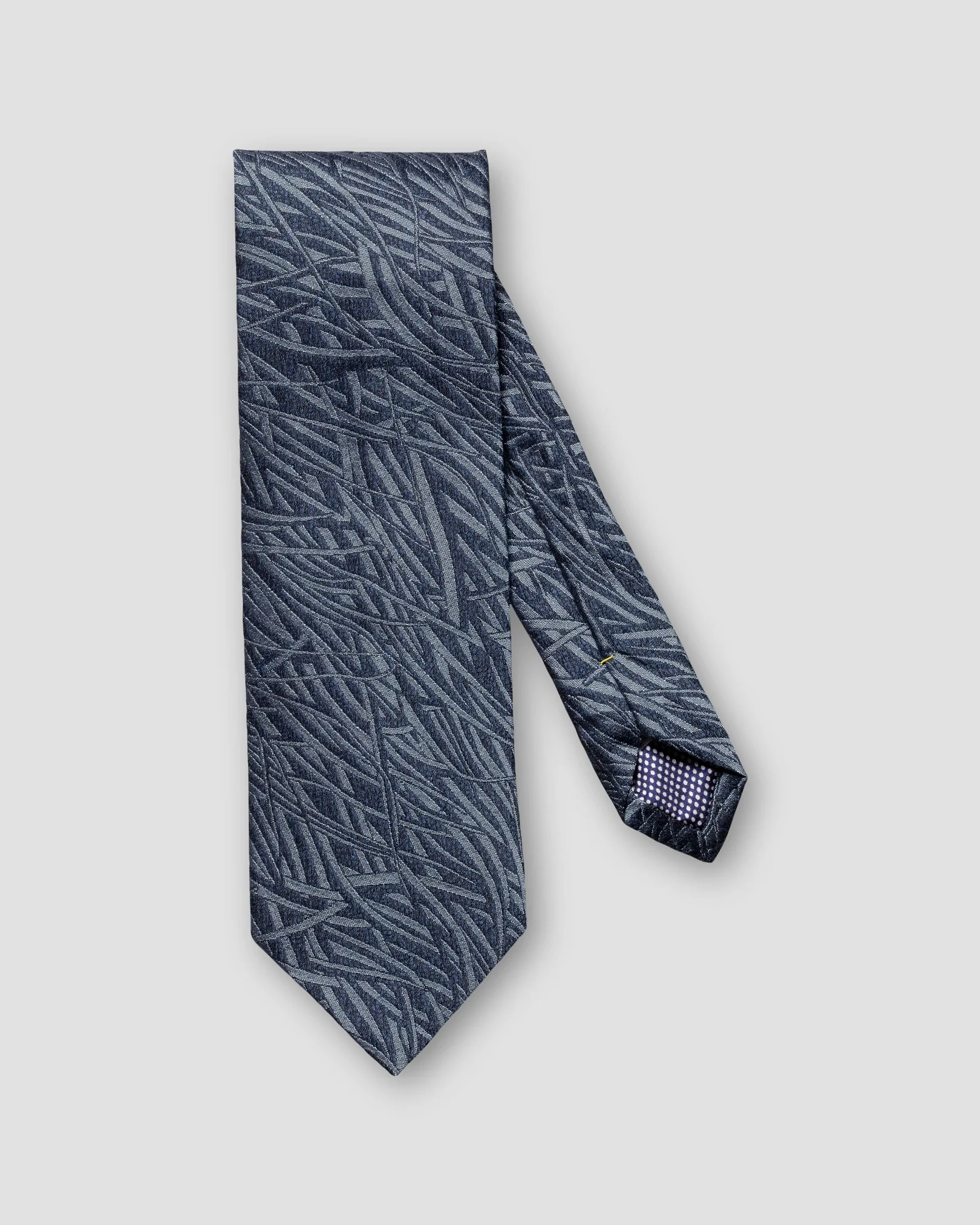 Eton - dark blue slik linen tie