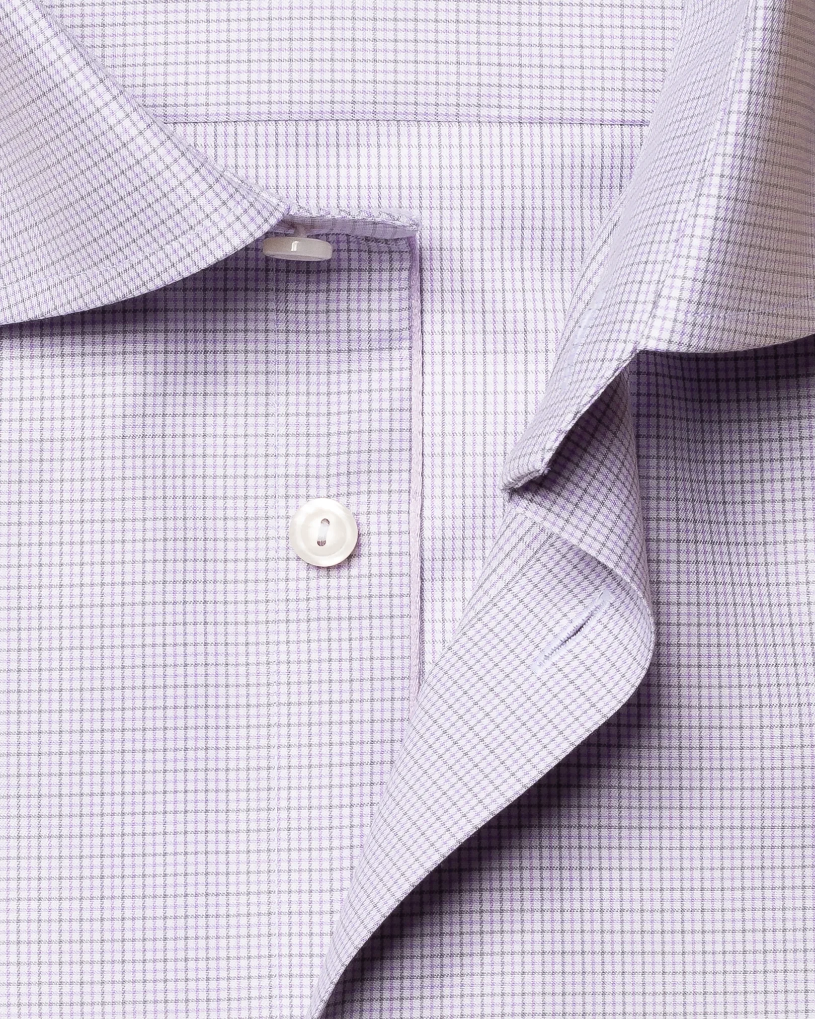 Eton - light purple cotton tencel stretch