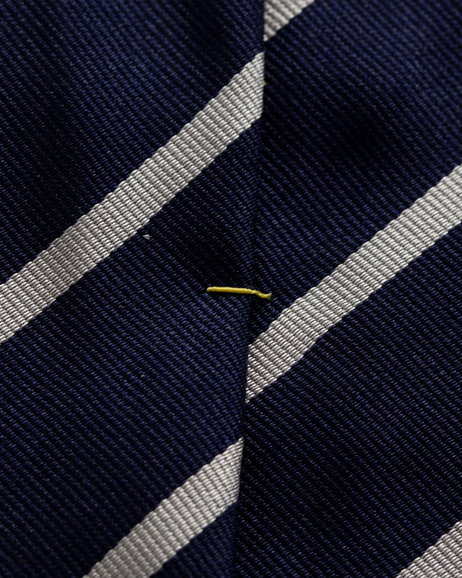 Eton - navy white striped silk tie