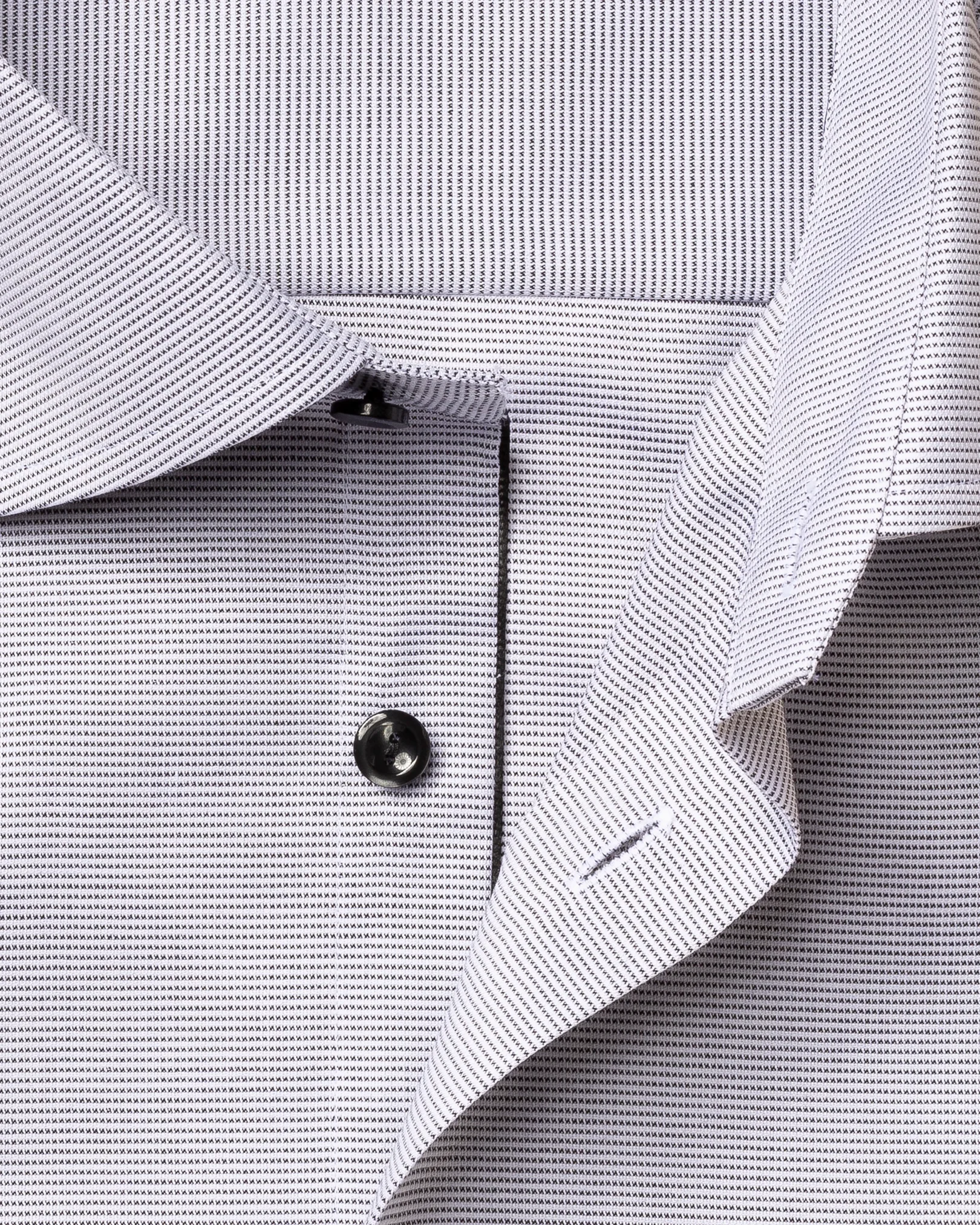 Eton - gray twill shirt pointed superslim single super slim