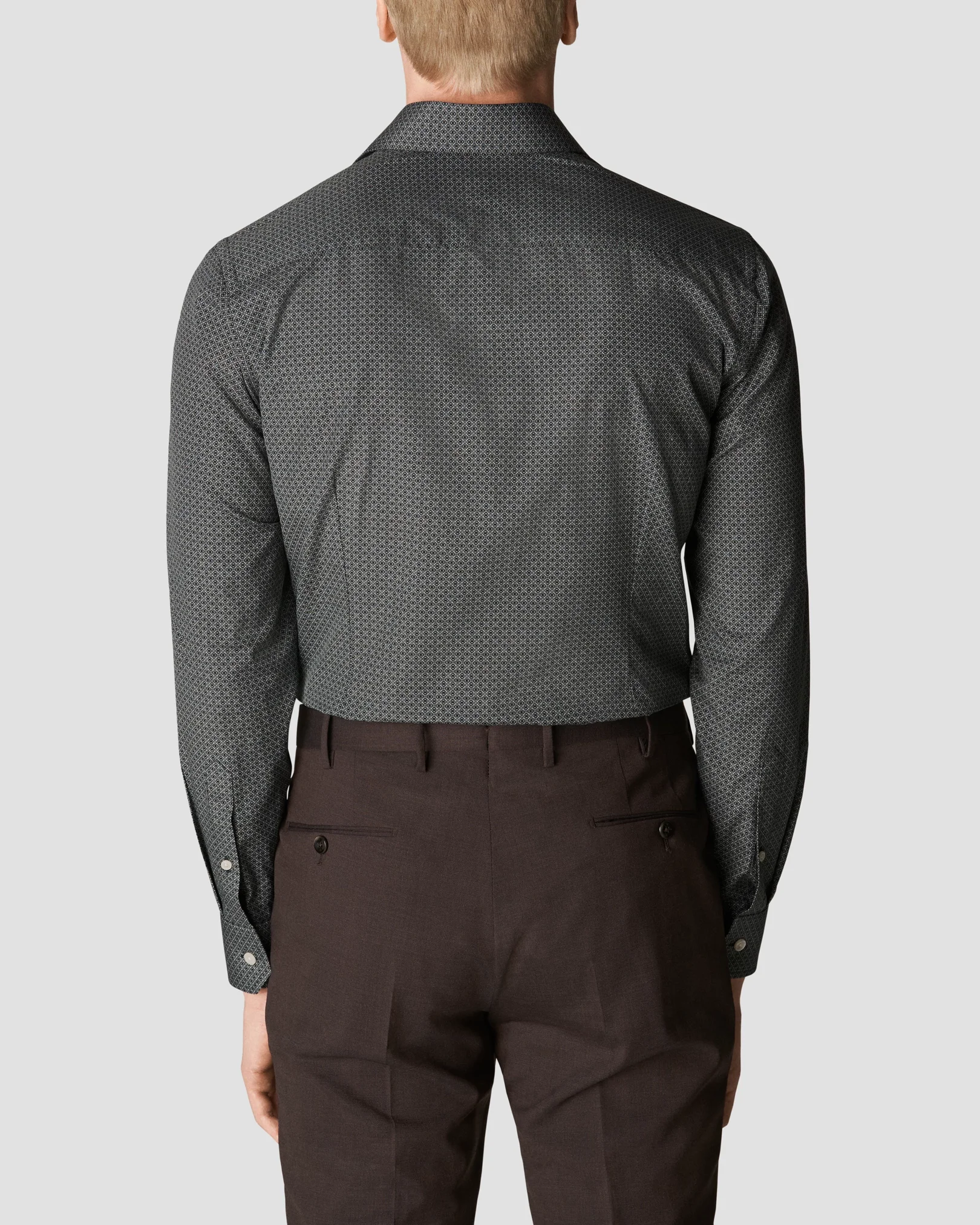 Eton - black poplin cut away single slim