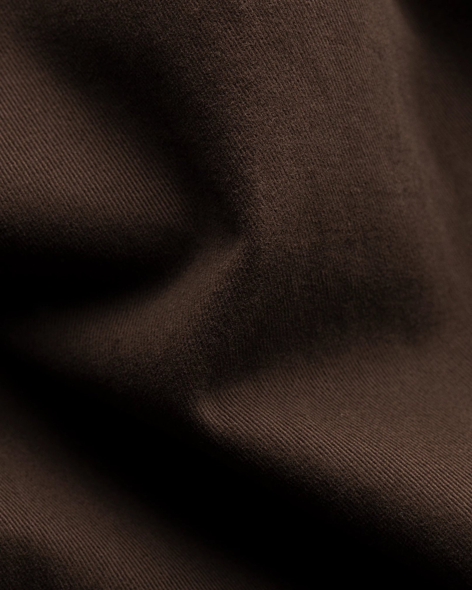 Eton - brown twill brushed overshirt