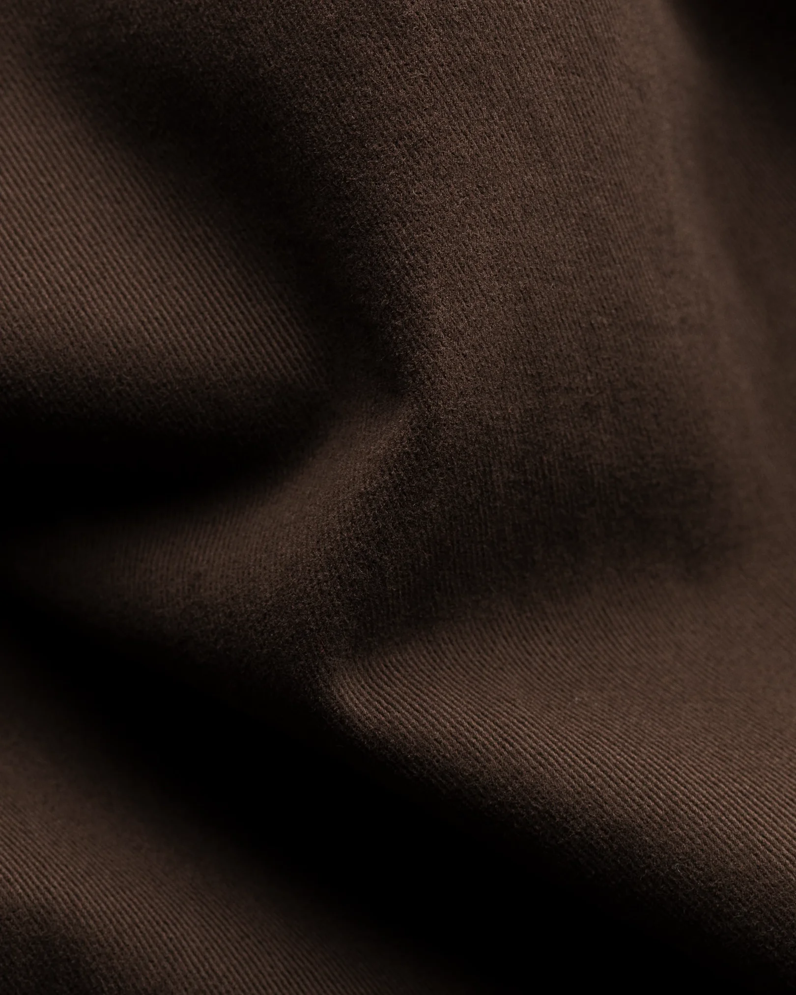 Eton - brown twill brushed overshirt