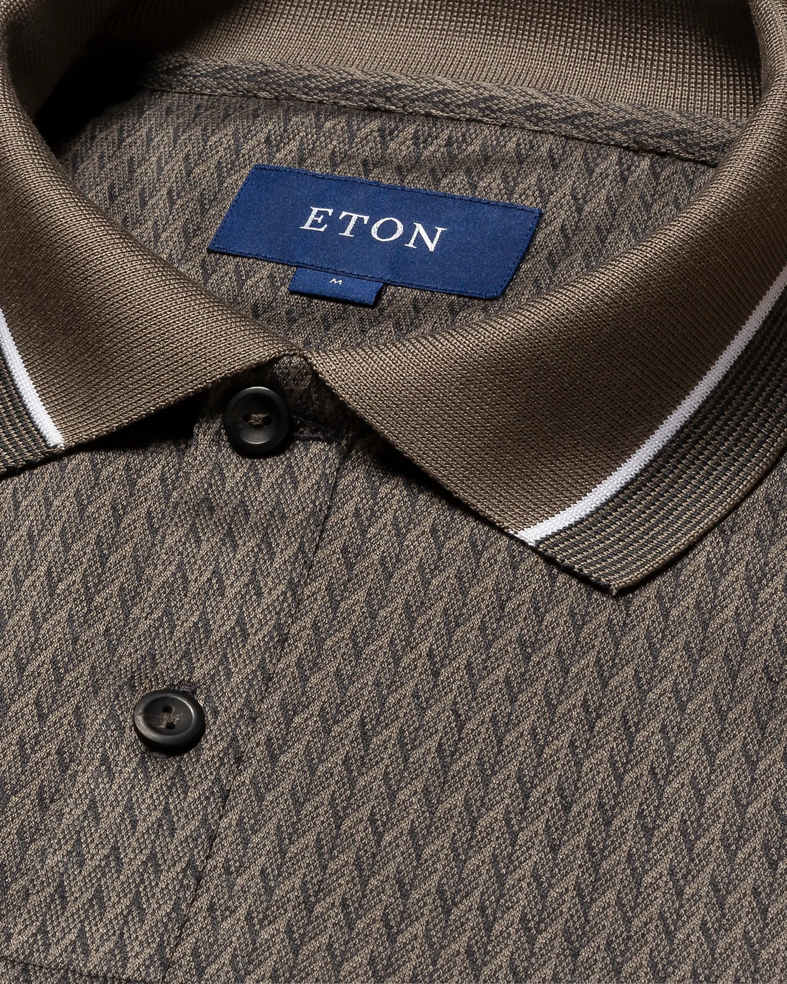 Eton - mid grey jacquard knit