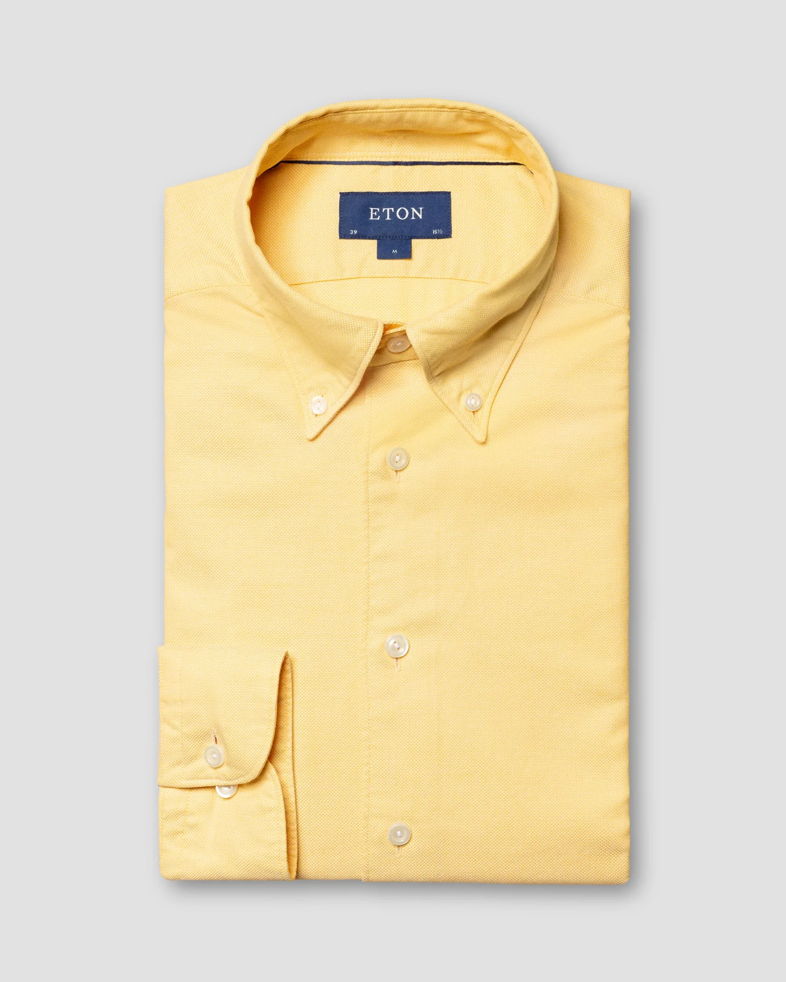 Eton - yellow royal oxford tencel buttondown
