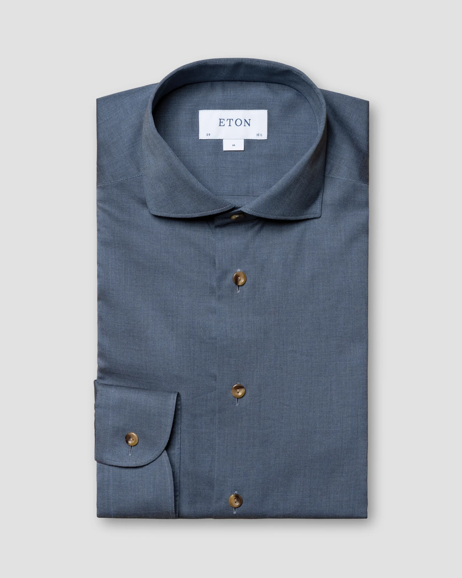 Eton - mid blue flanell