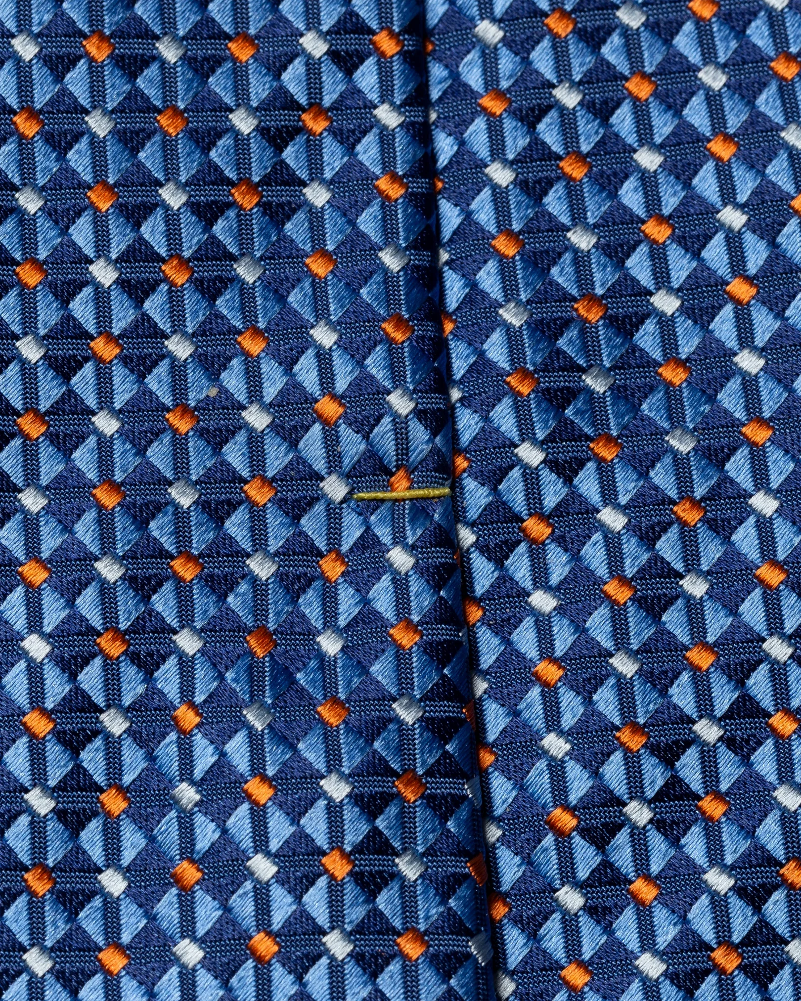 Eton - mid blue micro diamond tie