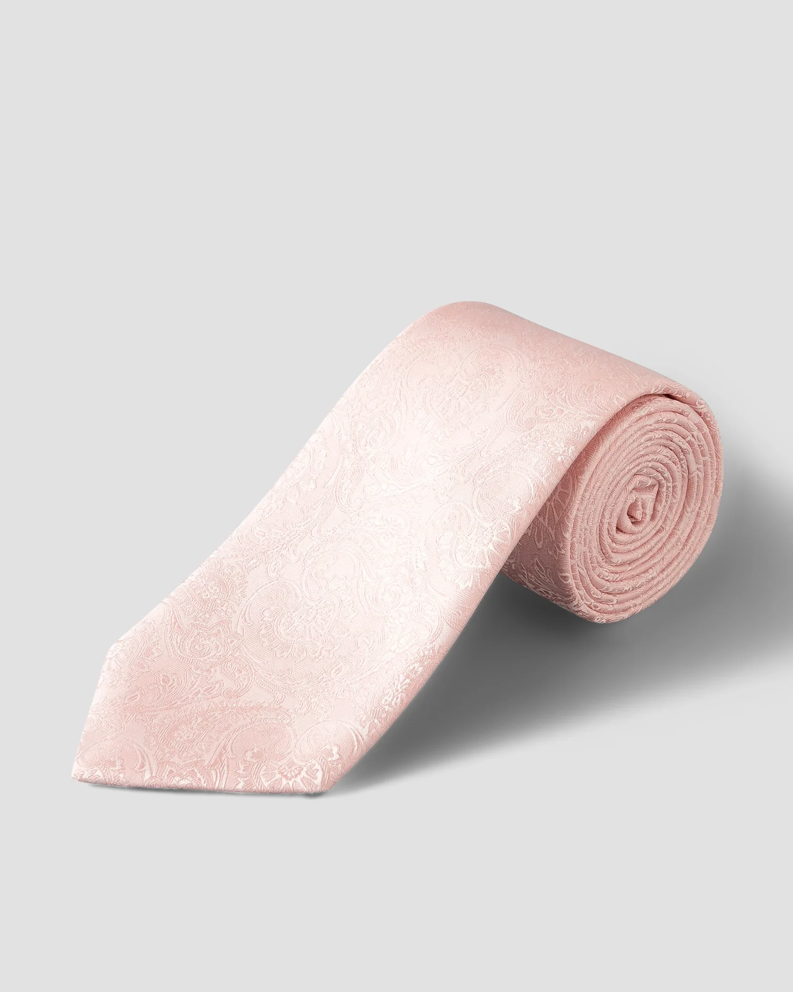 Eton - Rosa Paisley-Hochzeitskrawatte aus Seide