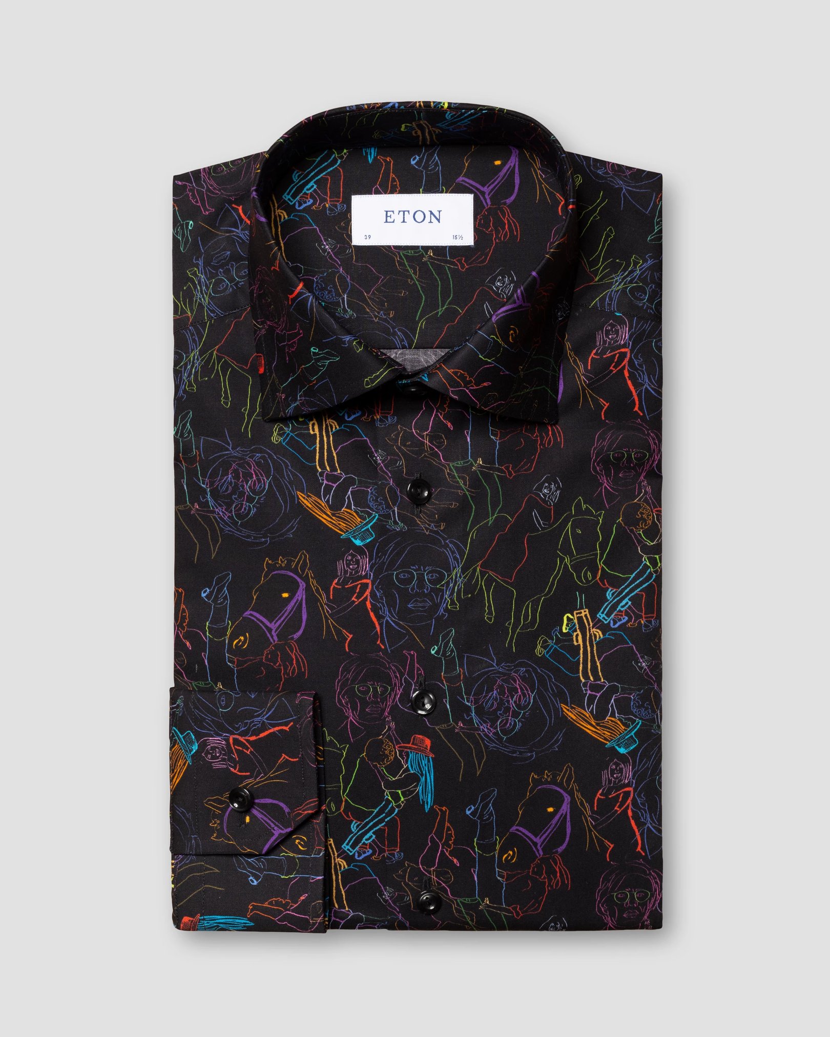 Eton - black signature twill