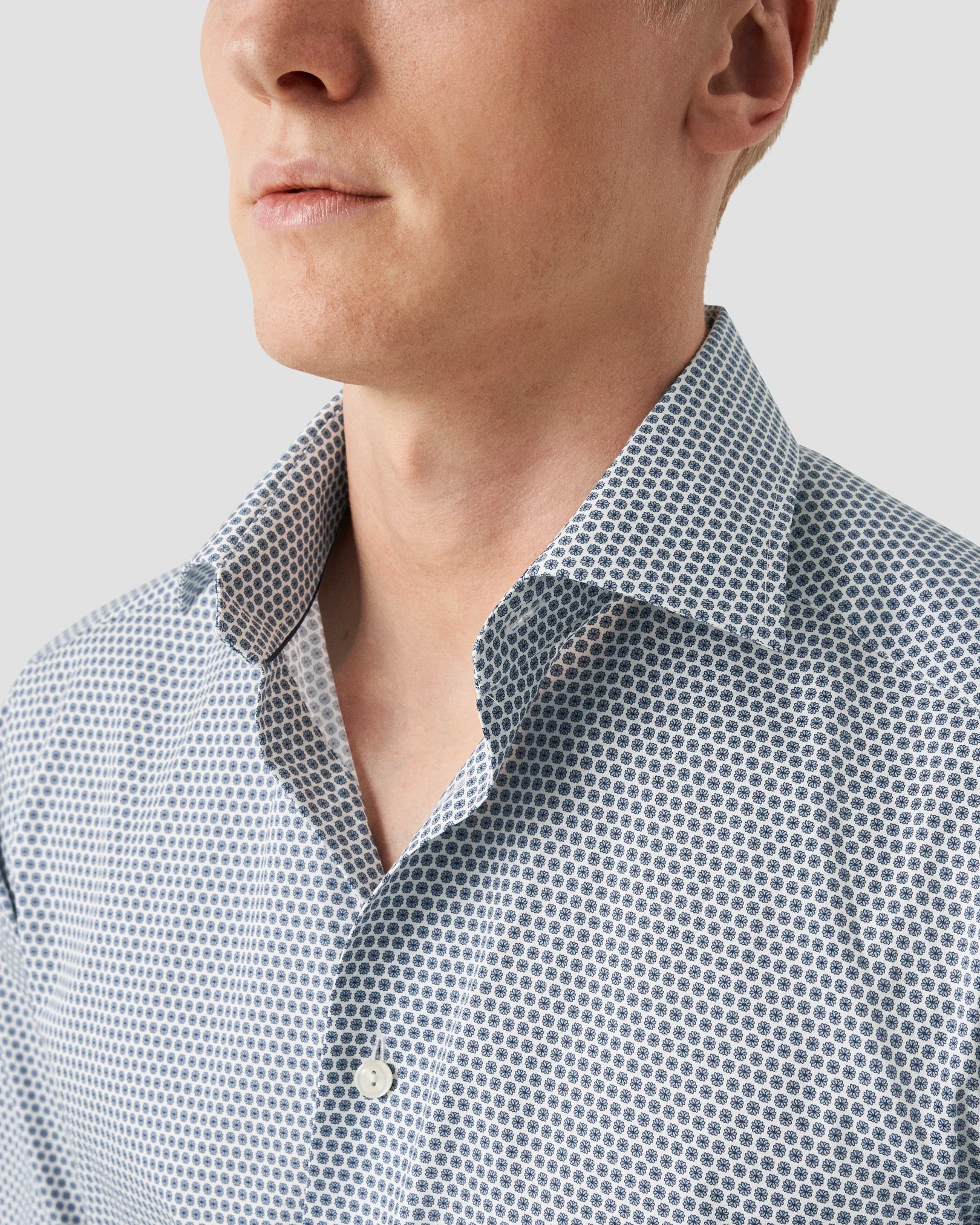Eton - light blue dress twill shirt