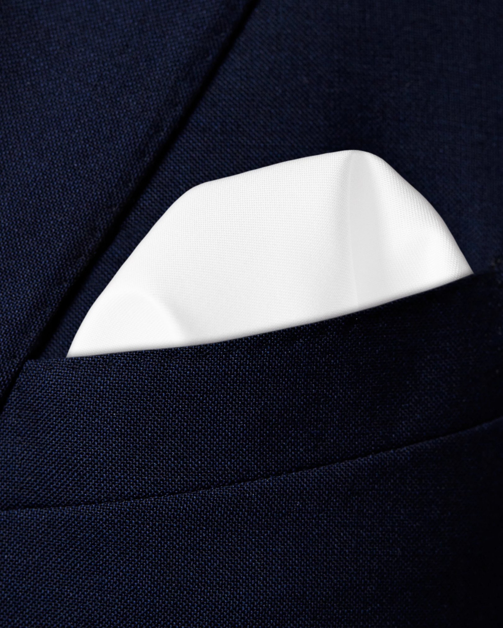 Eton - white signature twill pocket square
