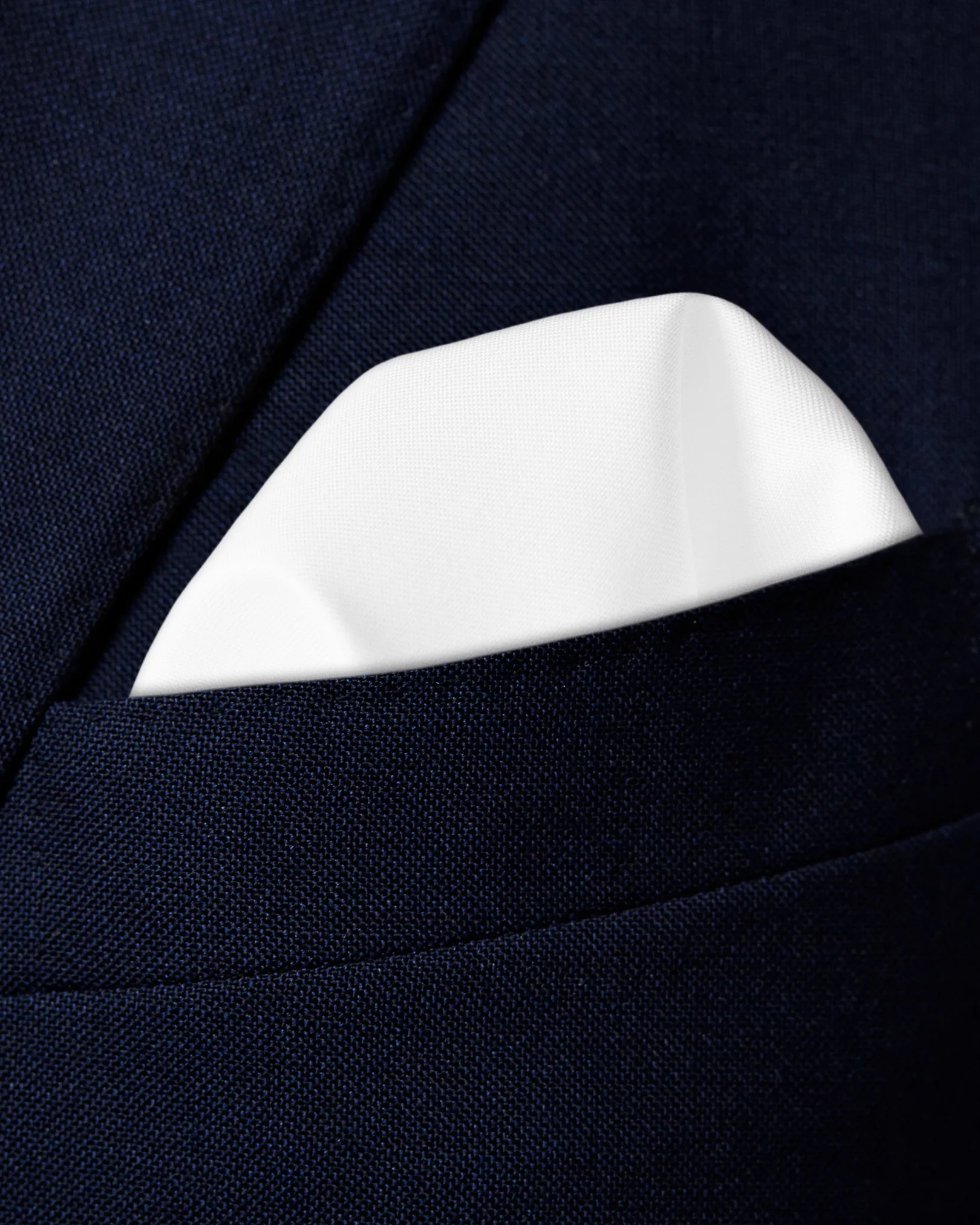 Eton - white signature twill pocket square