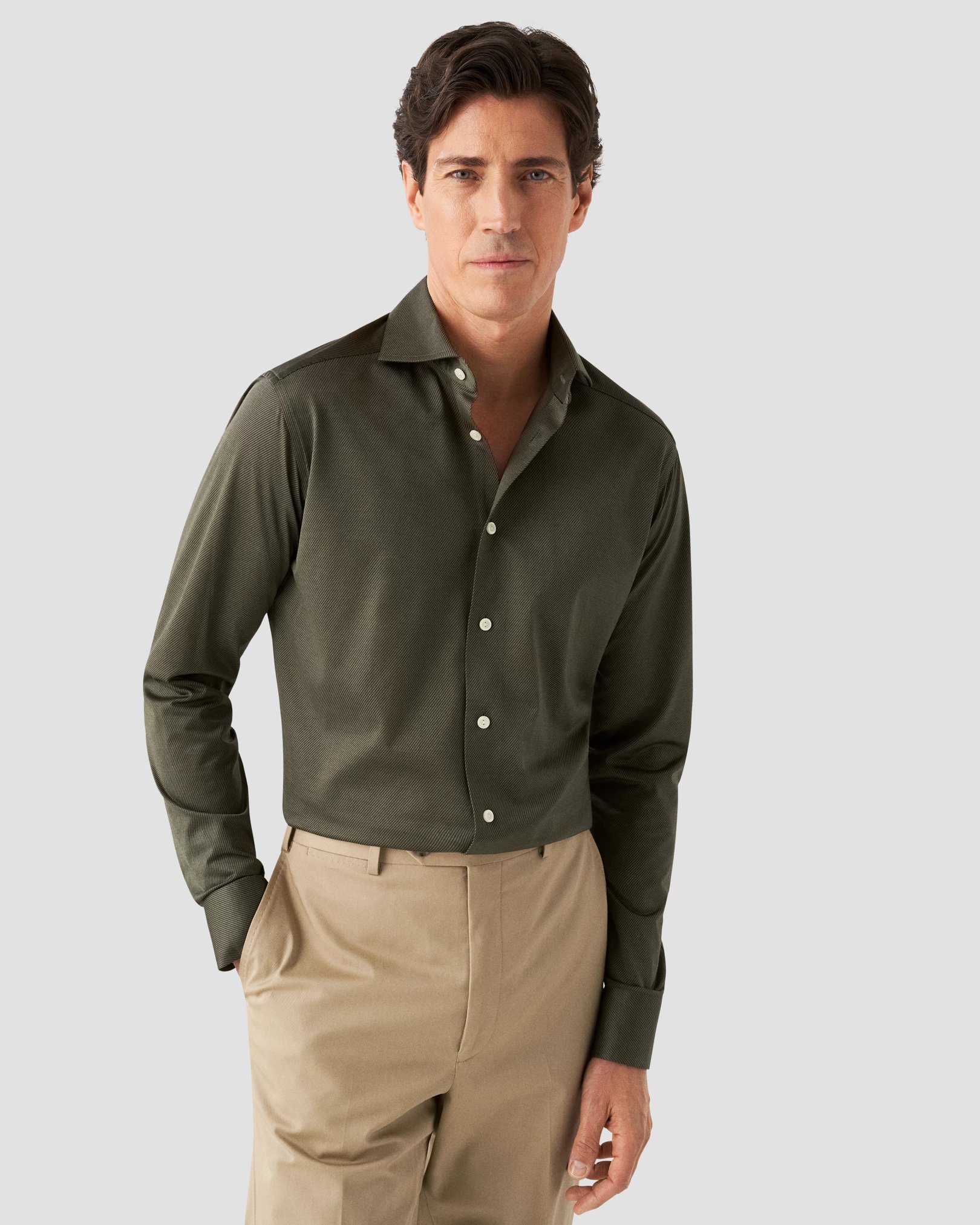 Eton - dark green knit king