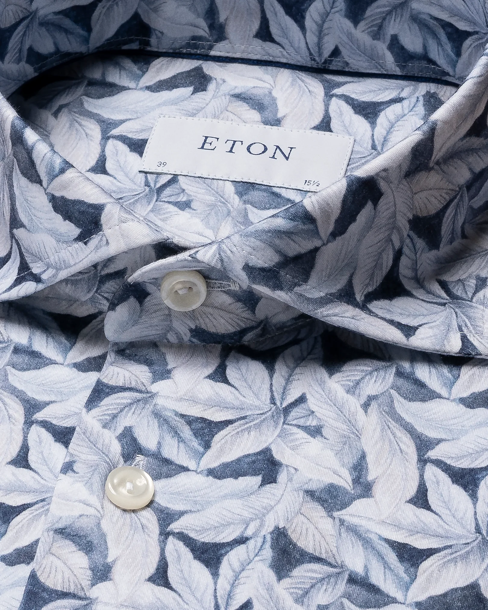 Eton - palmleaf printed four way strech
