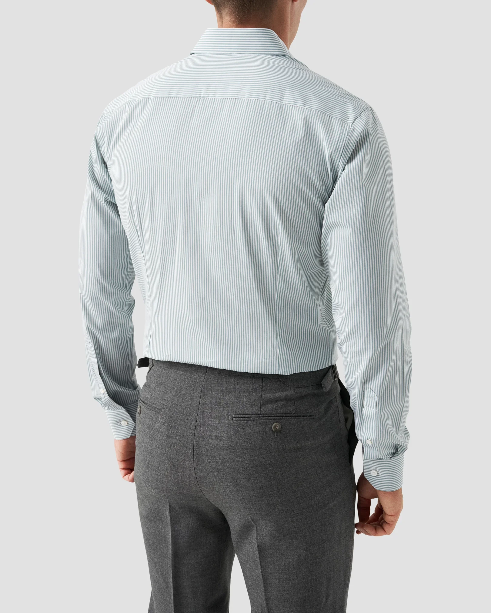 Eton - light green elevated poplin