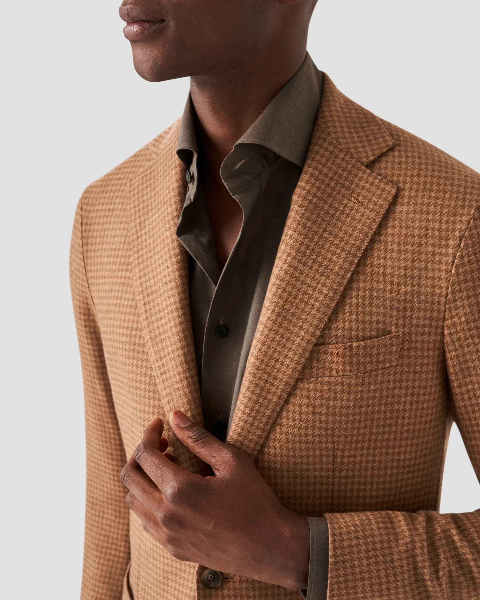 Eton - dark brown flanell