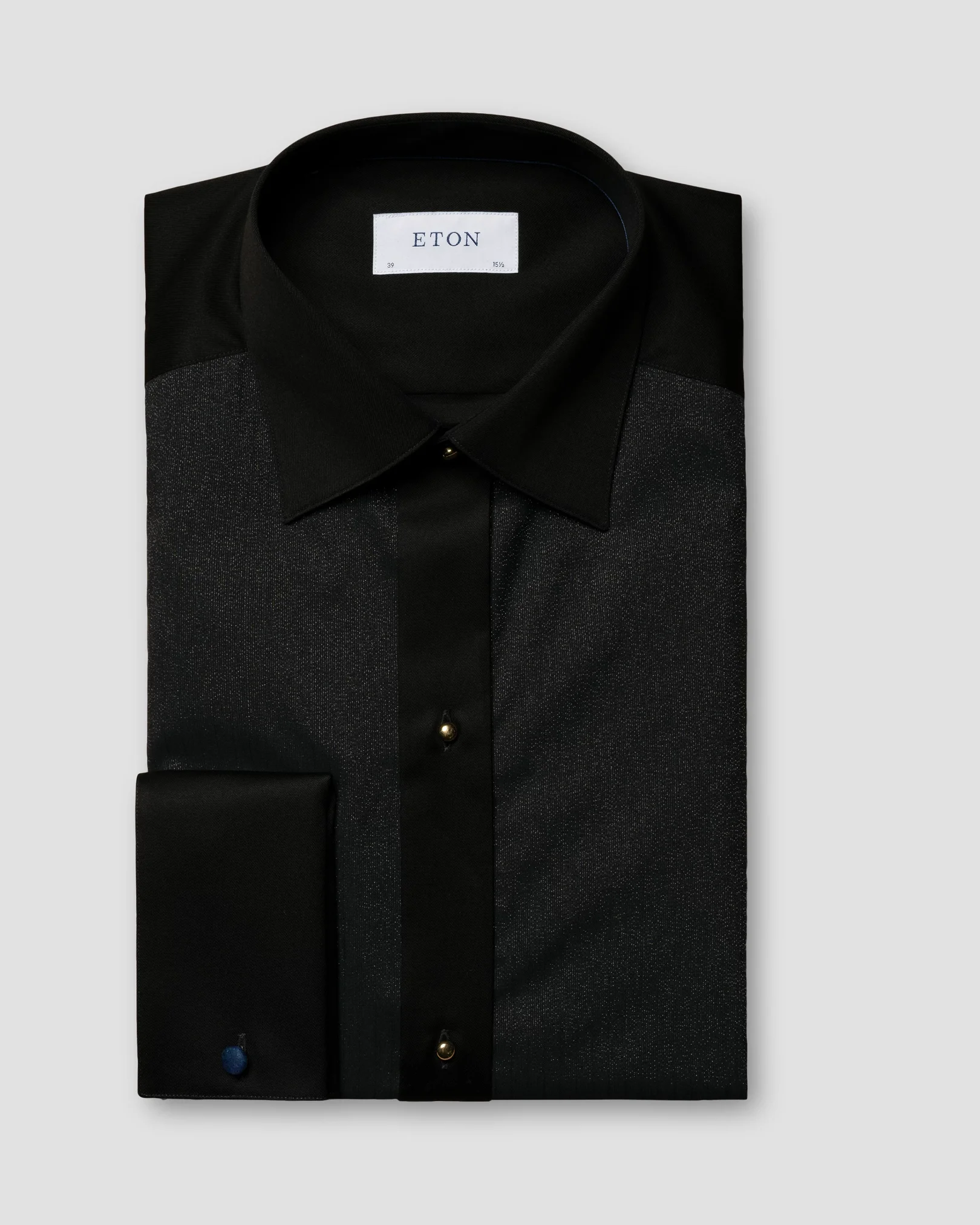 Eton - Black Plissé Tuxedo Shirt