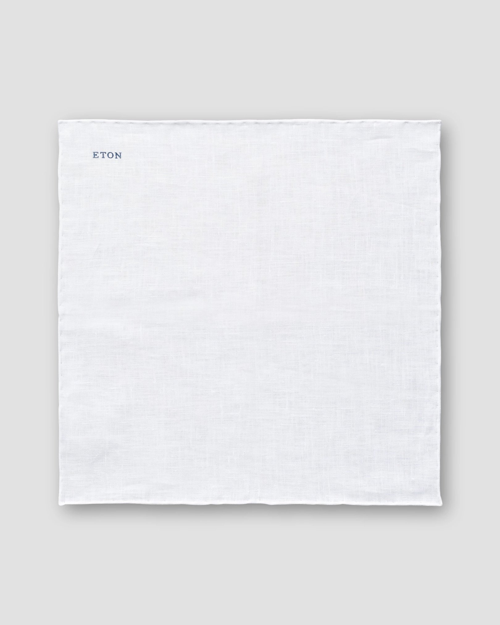 Eton - white linen pocket square