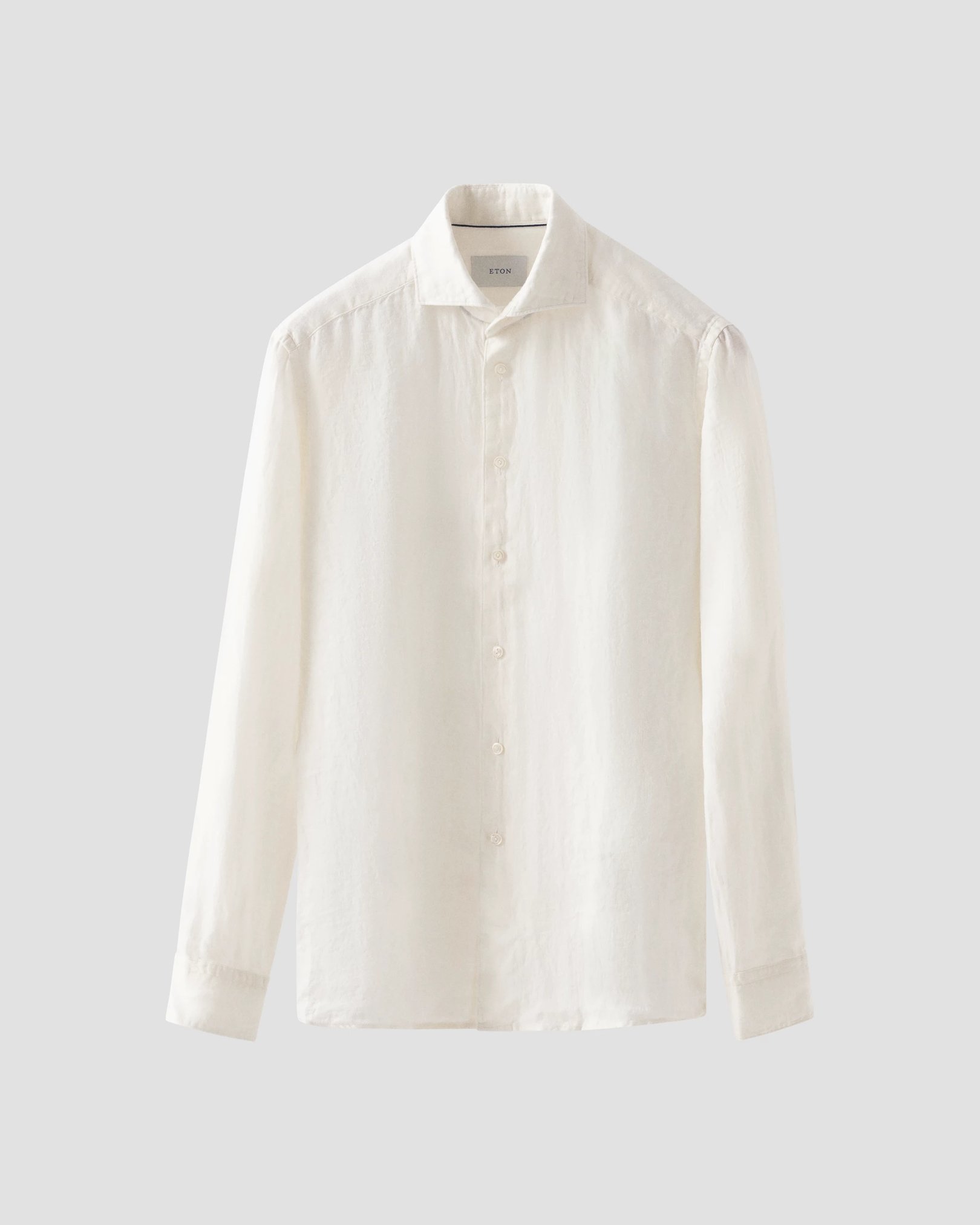 Eton - Solid Twill Linen Shirt