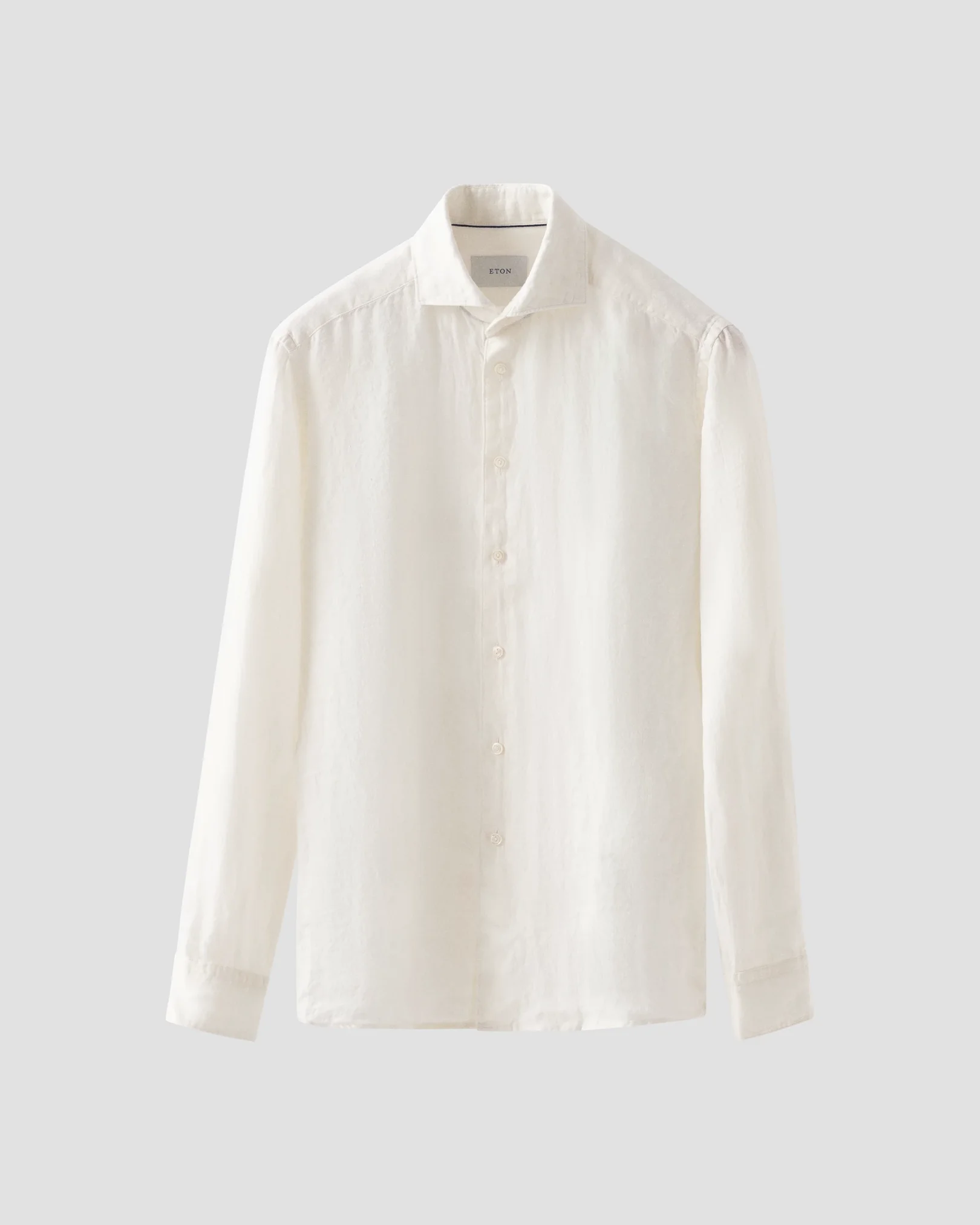 Eton - Solid Twill Linen Shirt