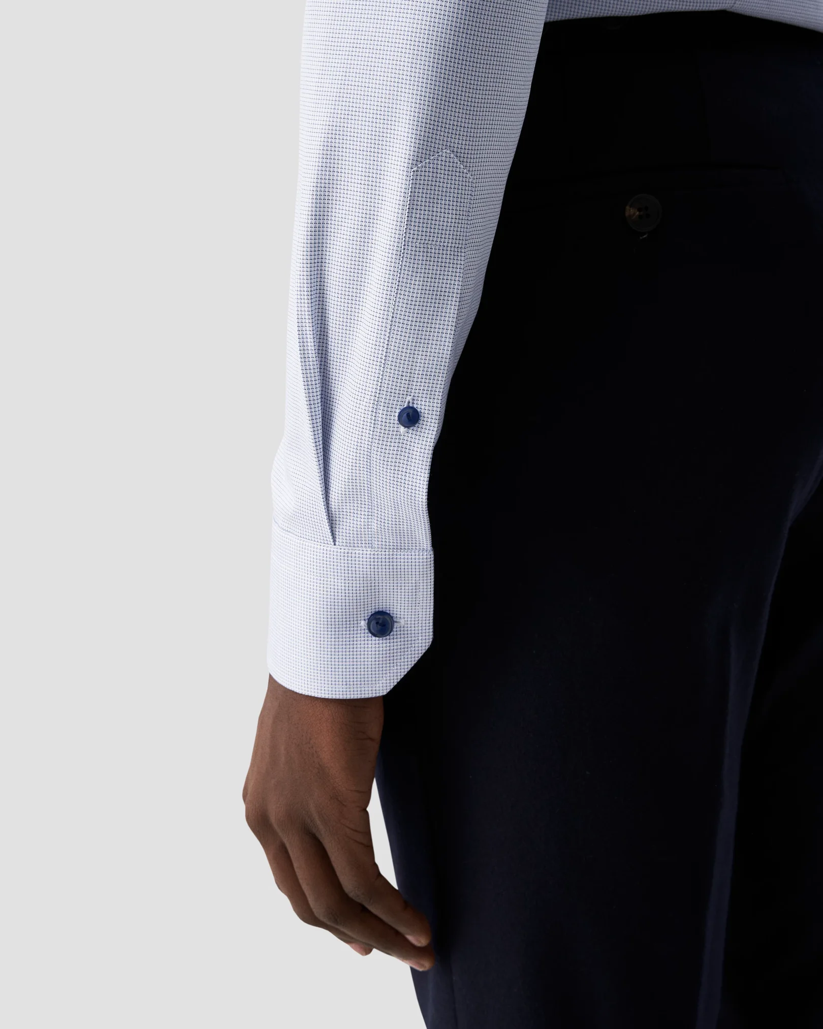 Eton - mid blue dobby
