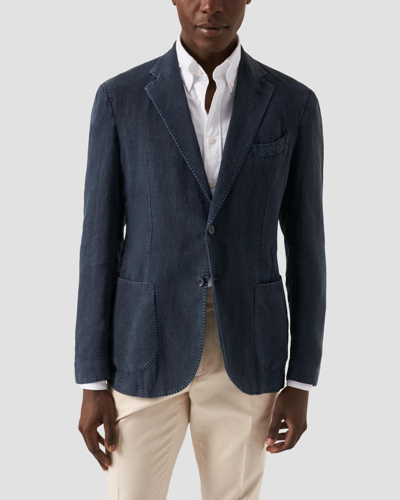 Eton - white royal oxford shirt soft