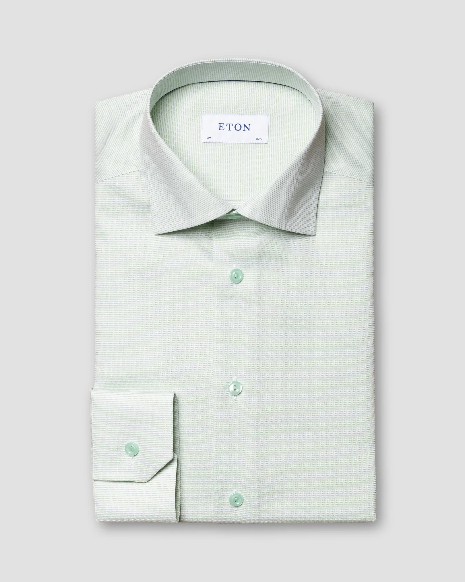 Eton - green twill shirt