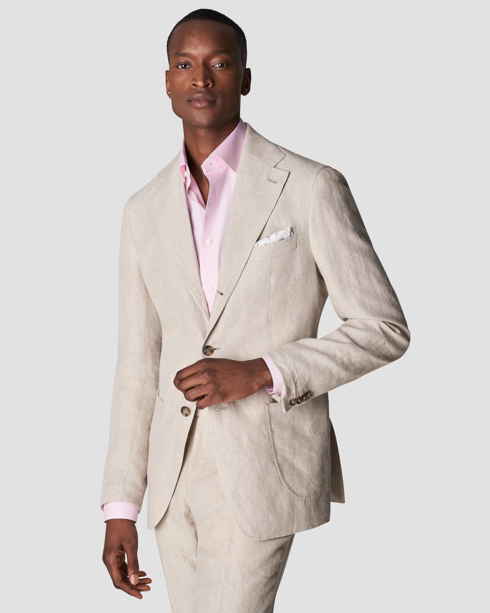 Eton - pink fine pique