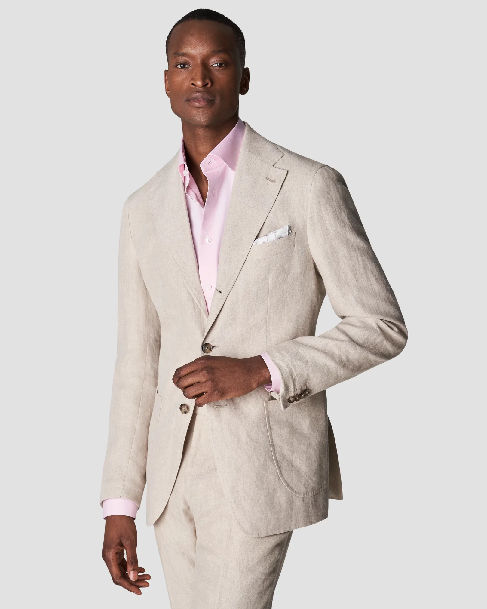Eton - pink fine pique