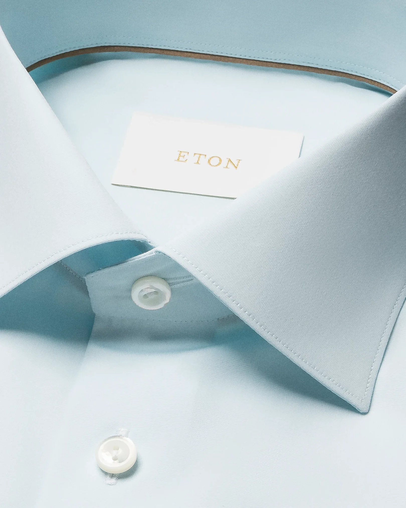 Eton - light green chambray elevated poplin shirt