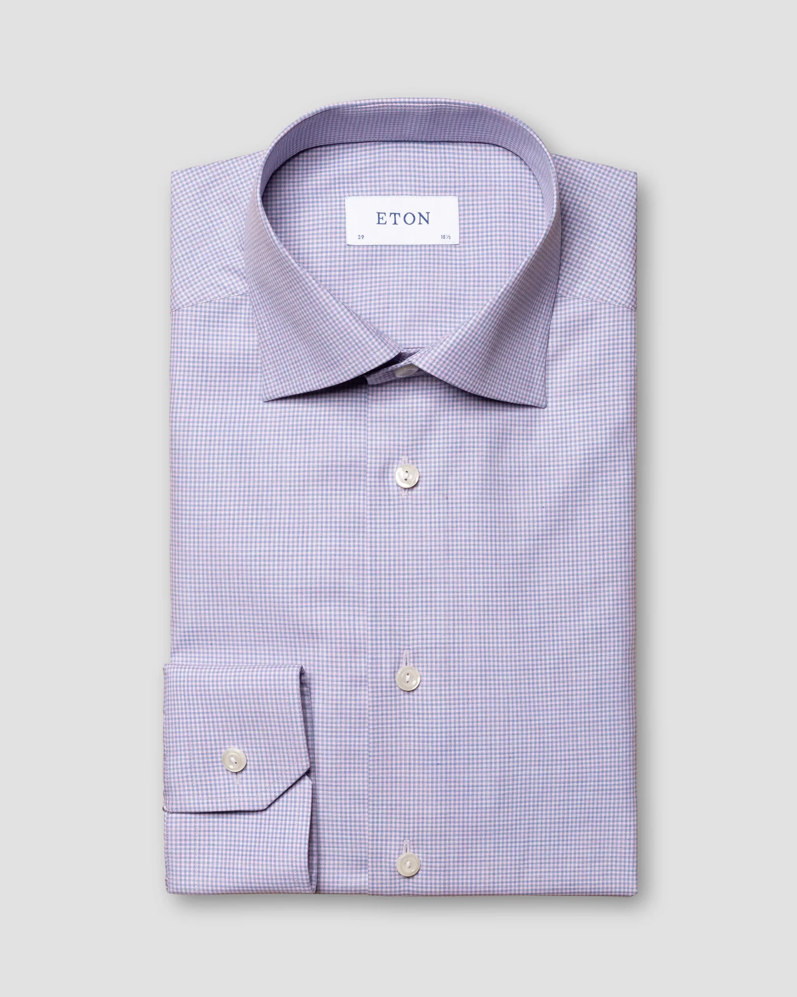 Eton - pink fine twill melange