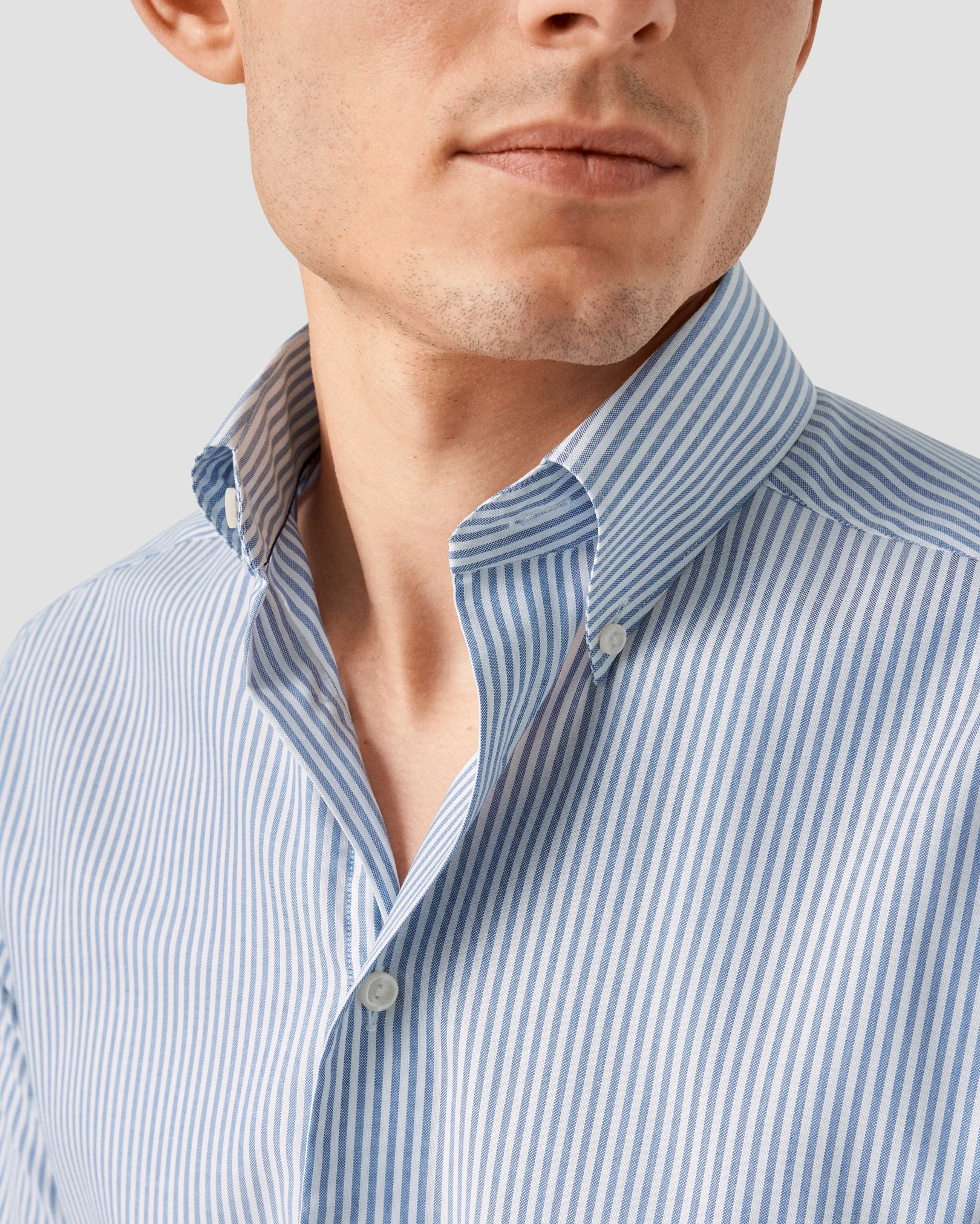 Eton - mid blue fine oxford shirt