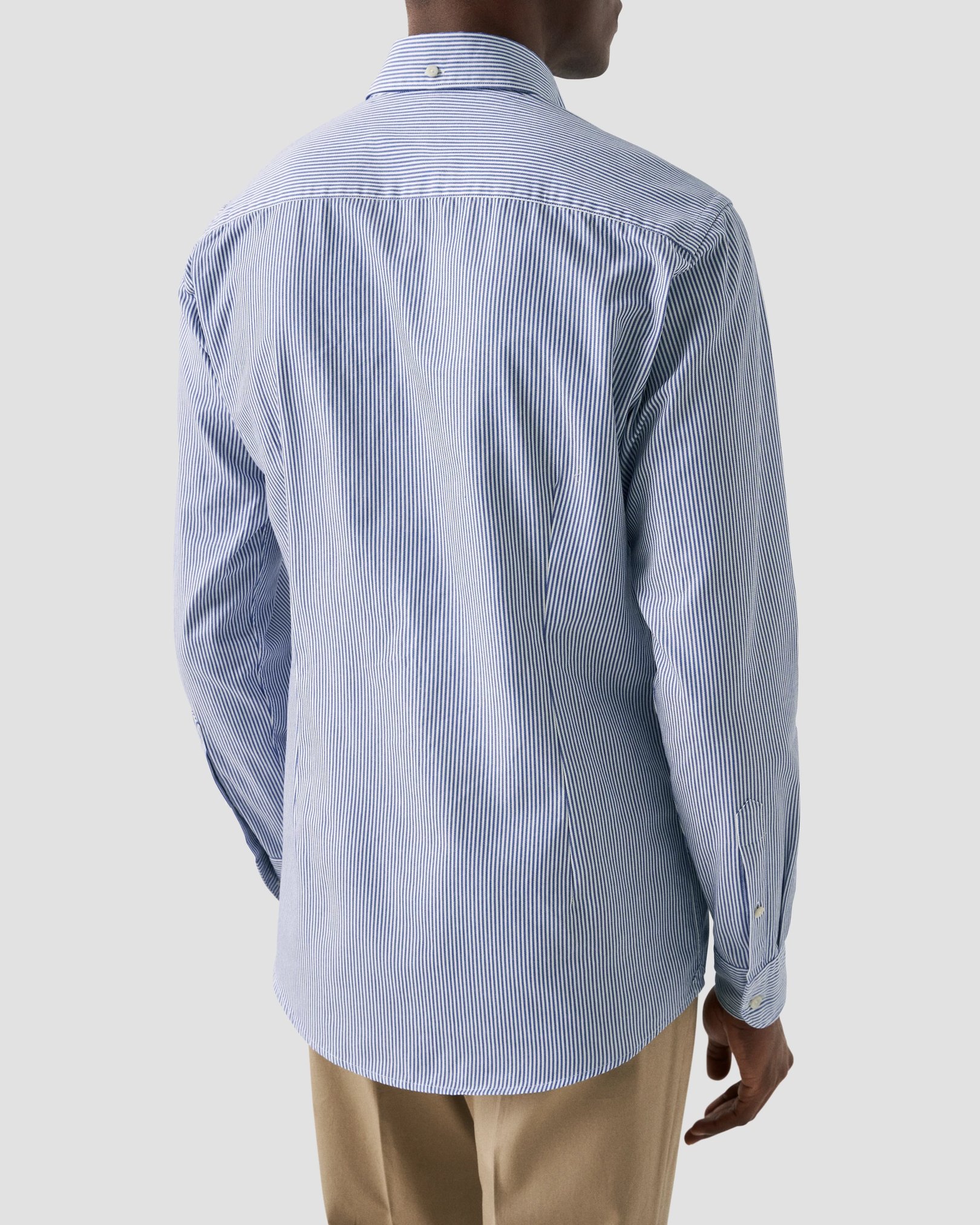 Eton - dark blue twill button down