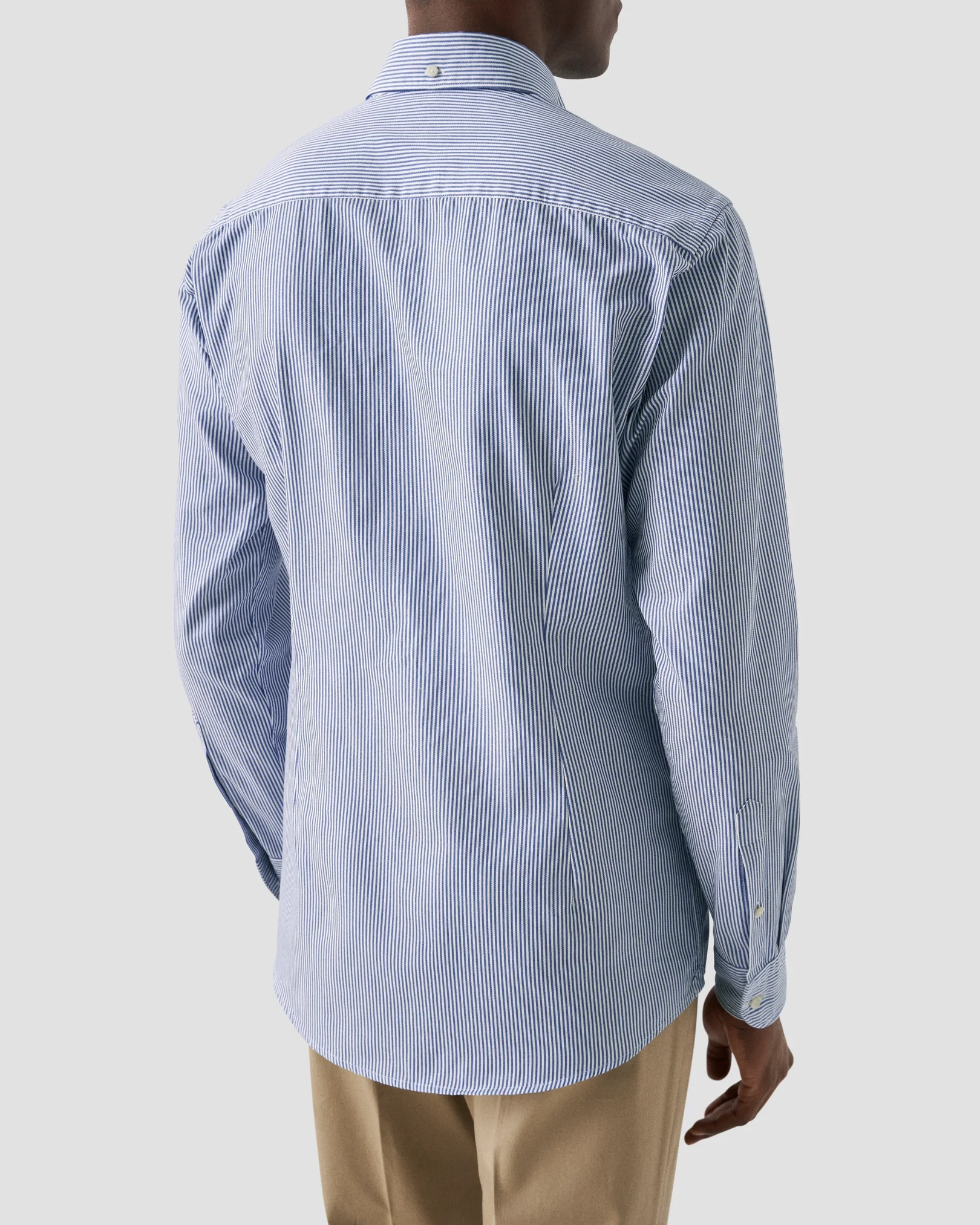 Eton - dark blue twill button down