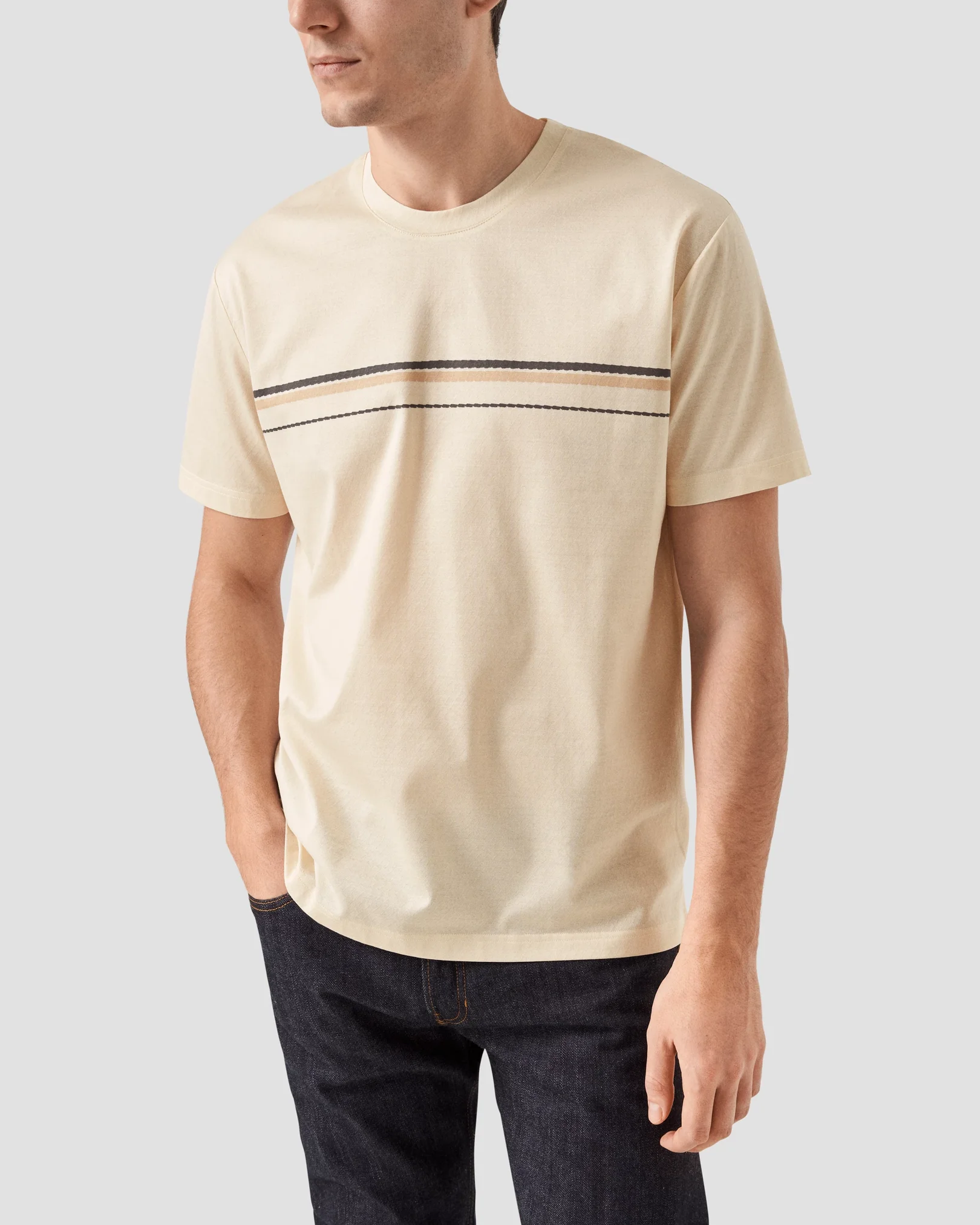 Eton - beige crew neck