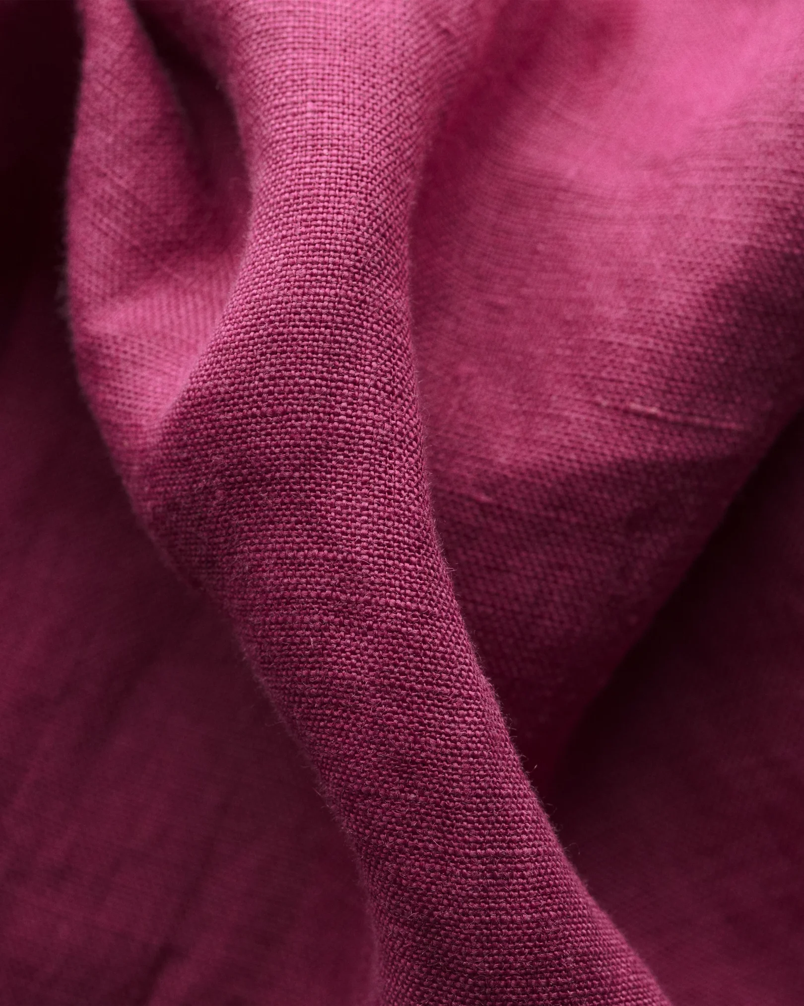 Eton - burgundy linen shirt soft