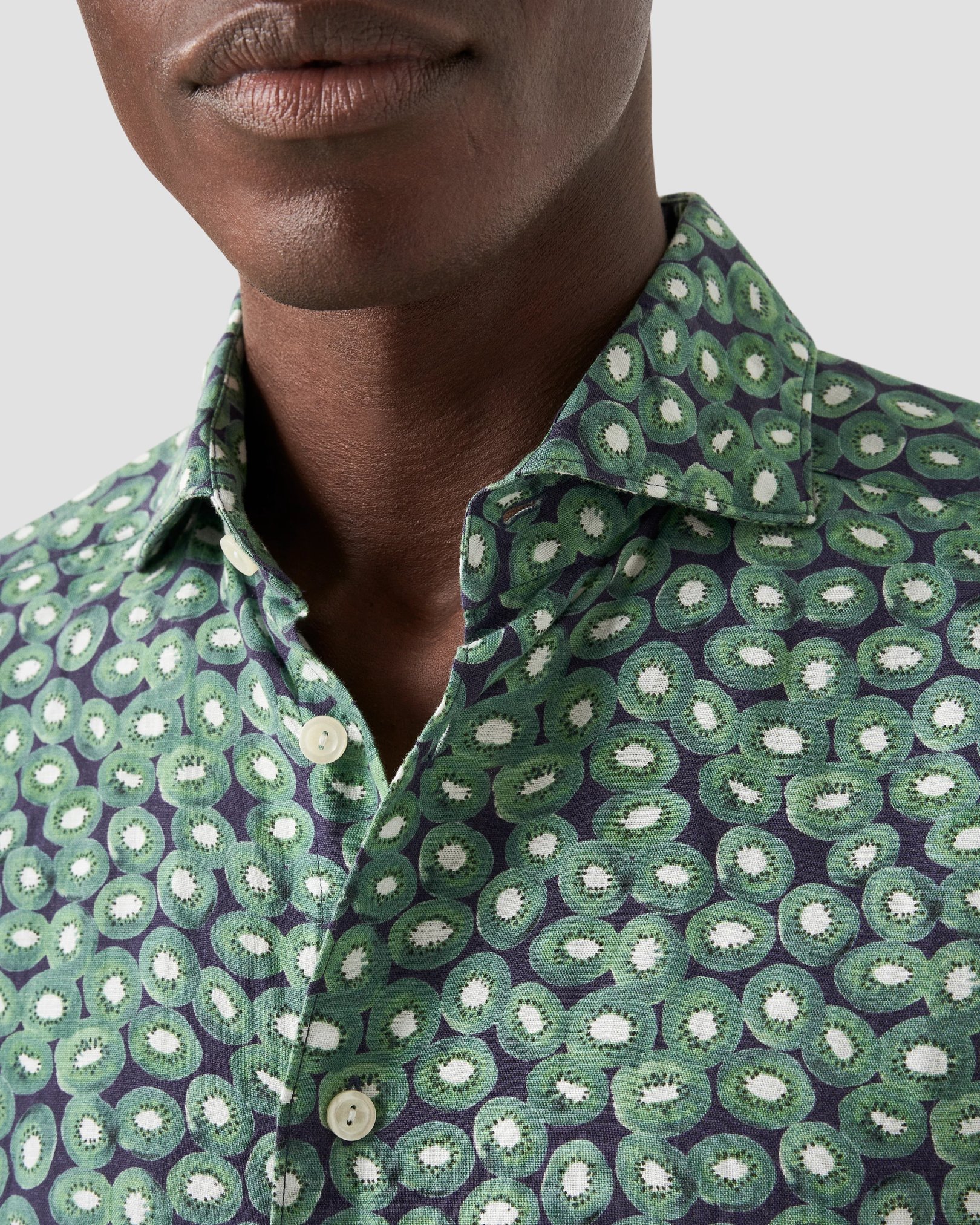 Eton - kiwi linen shirt