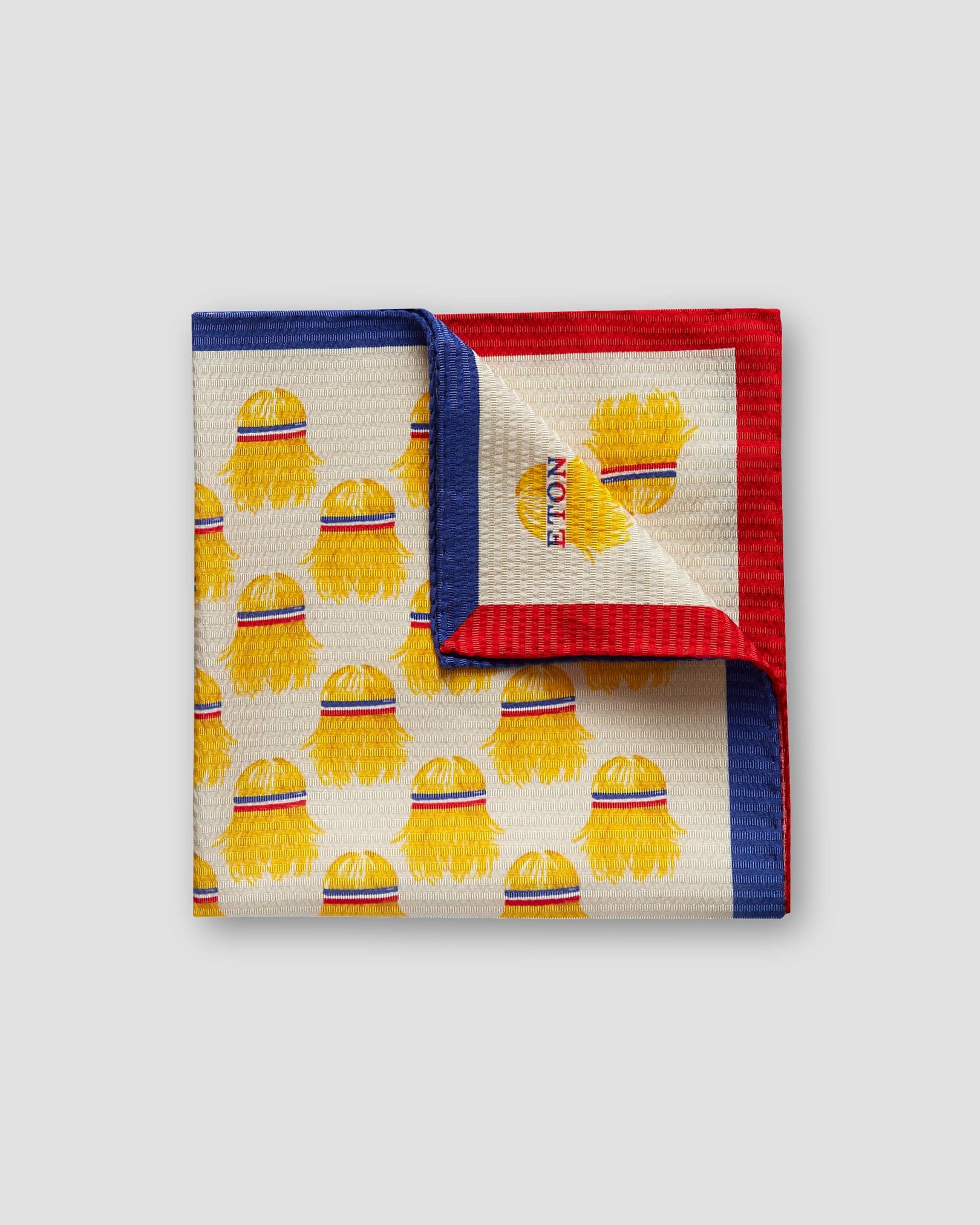 Eton - yellow bedminton pocket square