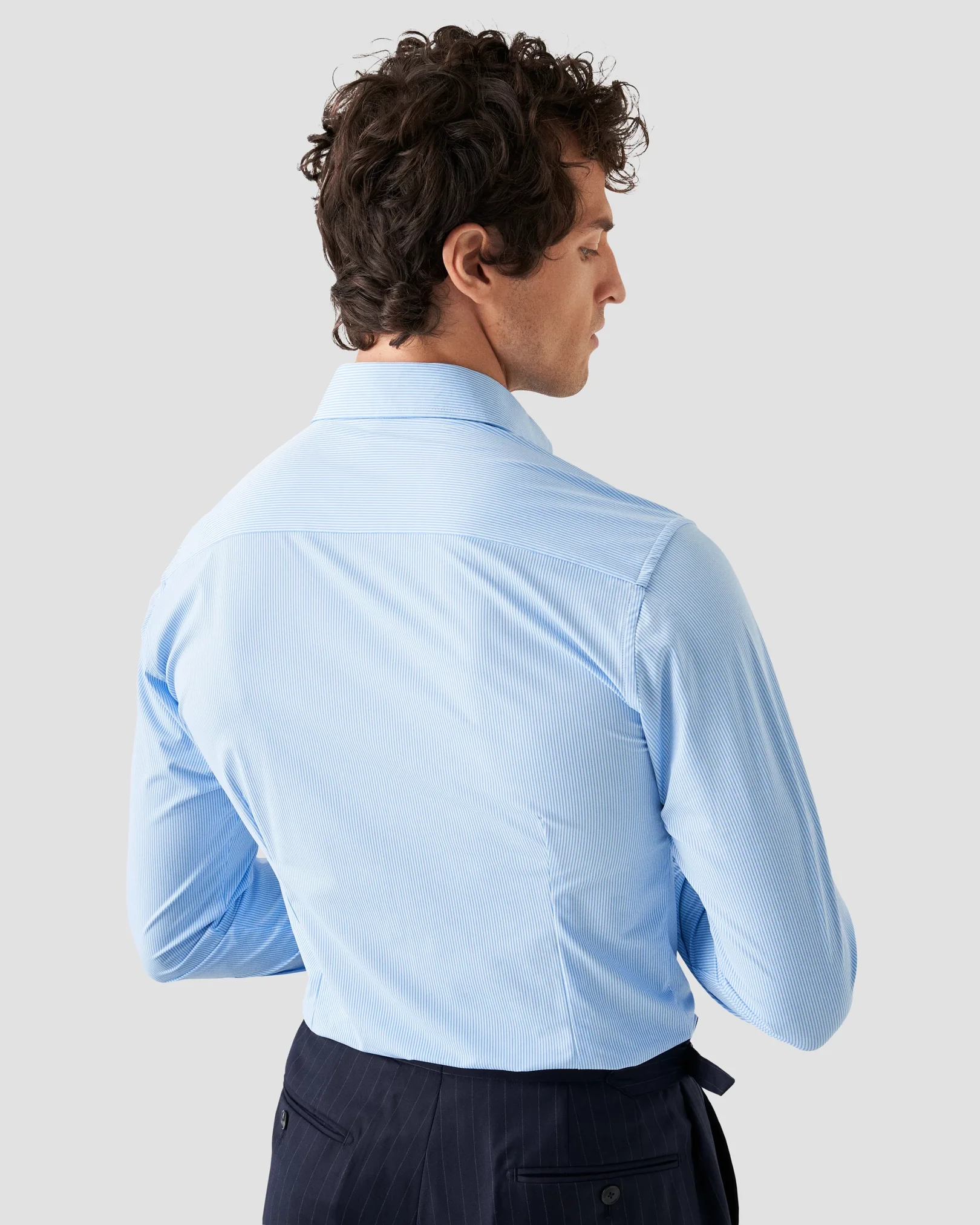 Eton - light blue fourway stretch