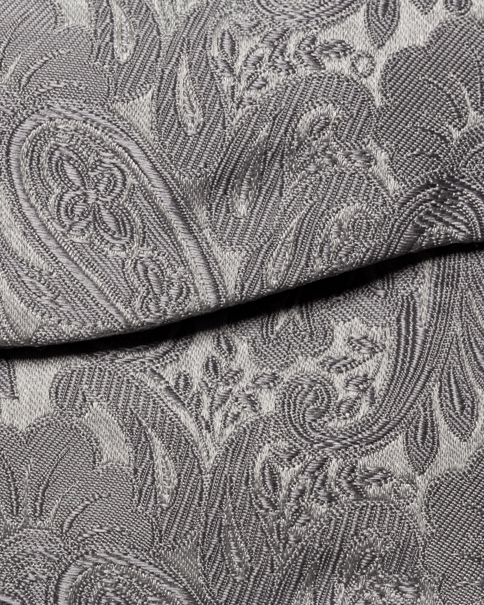 Eton - light grey jacquard self tied